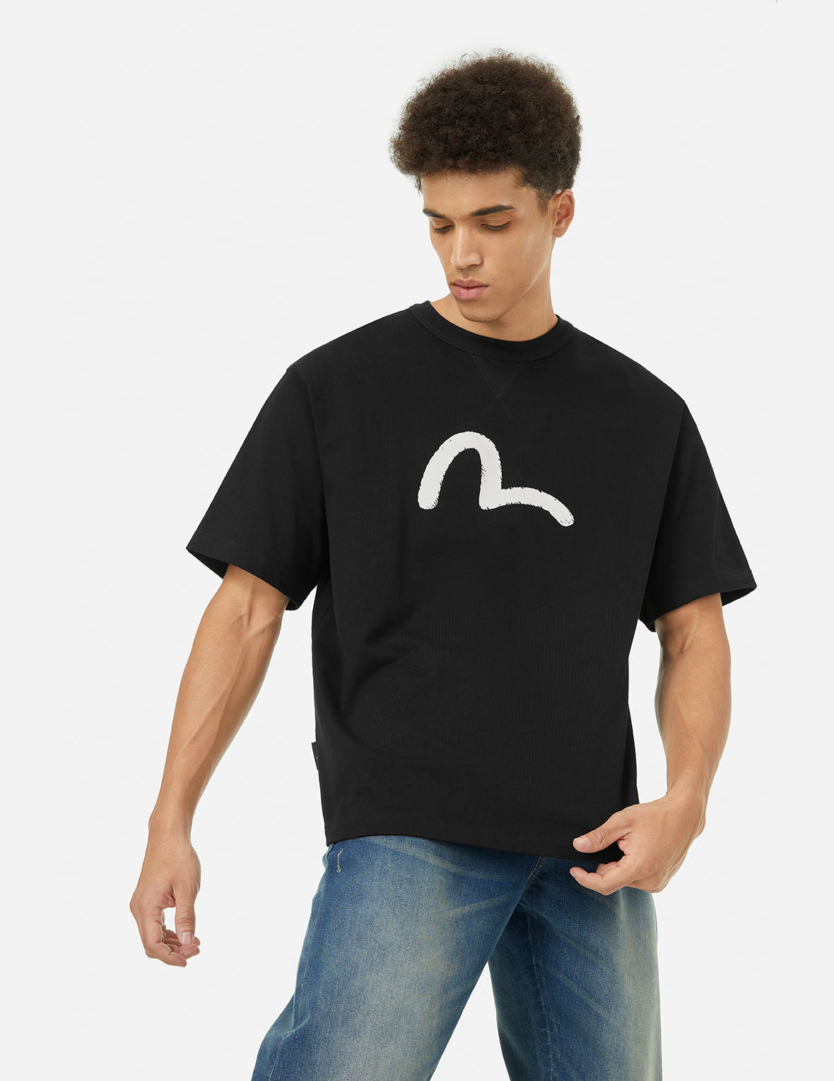 Vintage Seagull Print Relaxed Fit T-Shirt - Casual Comfort Wear for Beach Outings & Summer Travel