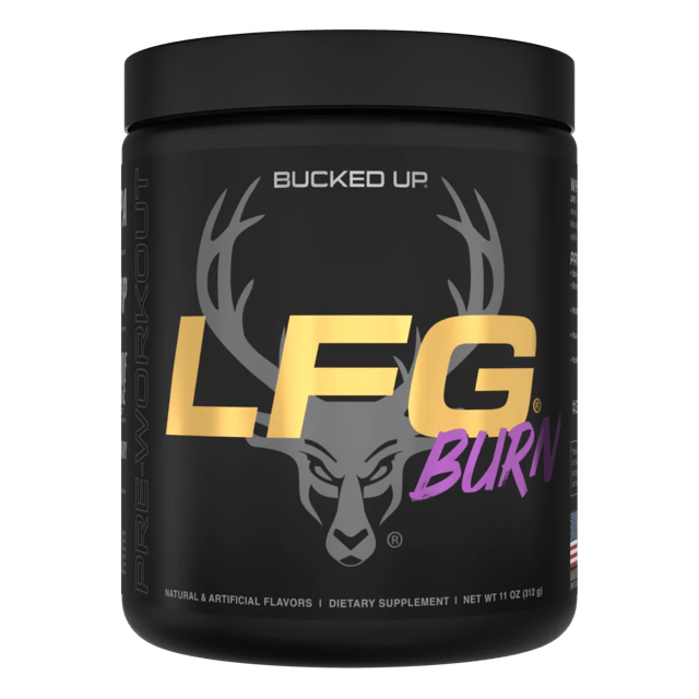 Bucked Up LFG Burn Thermogenic Pre Workout Powder - Fat Burning & Energy Booster for Intense Workouts & Gym Performance