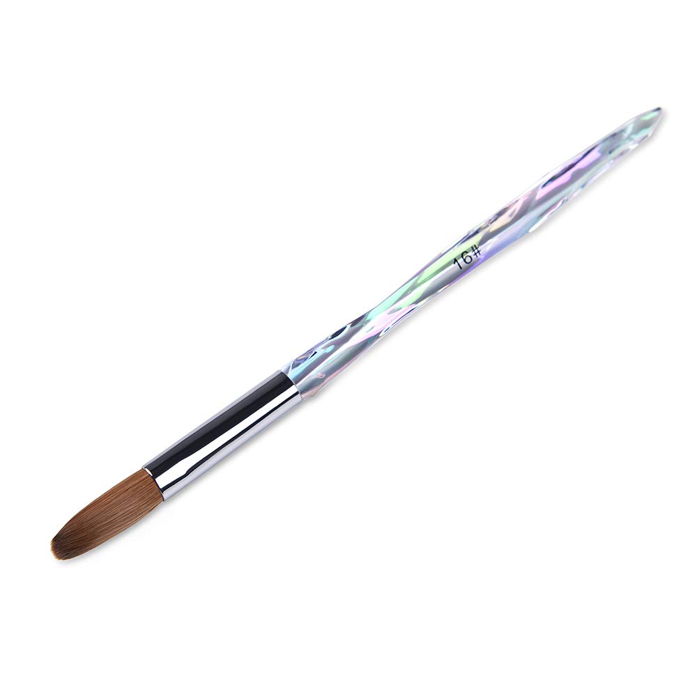 Acrylic Nail Brush Set with Diamond Handle for Manicure & Nail Art Design - Perfect for Salon & Home Use