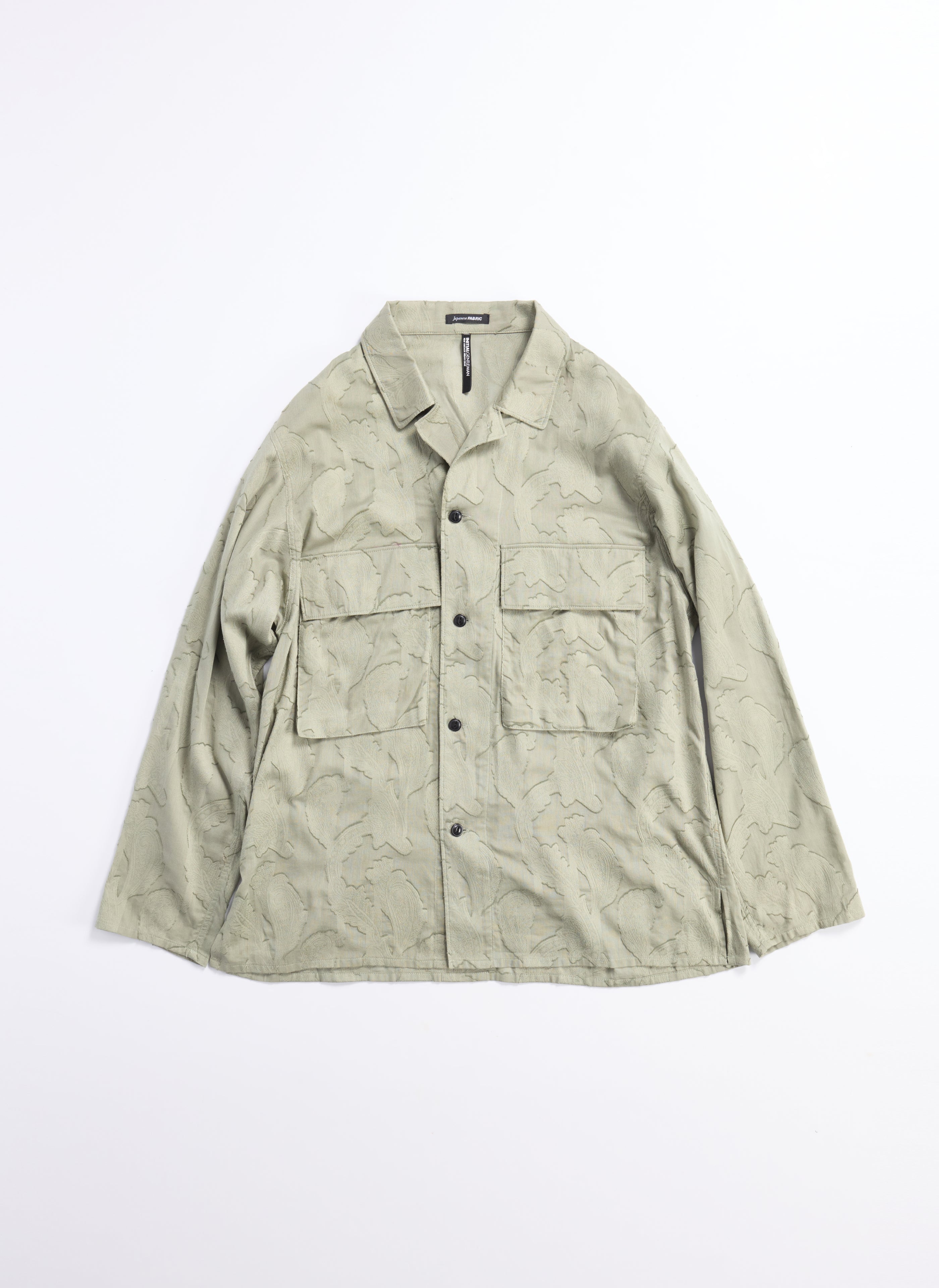 Japanese Cotton Paisley Shirt Jacket for Men - Stylish Lightweight Overshirt for Casual Wear & Outdoor Activities