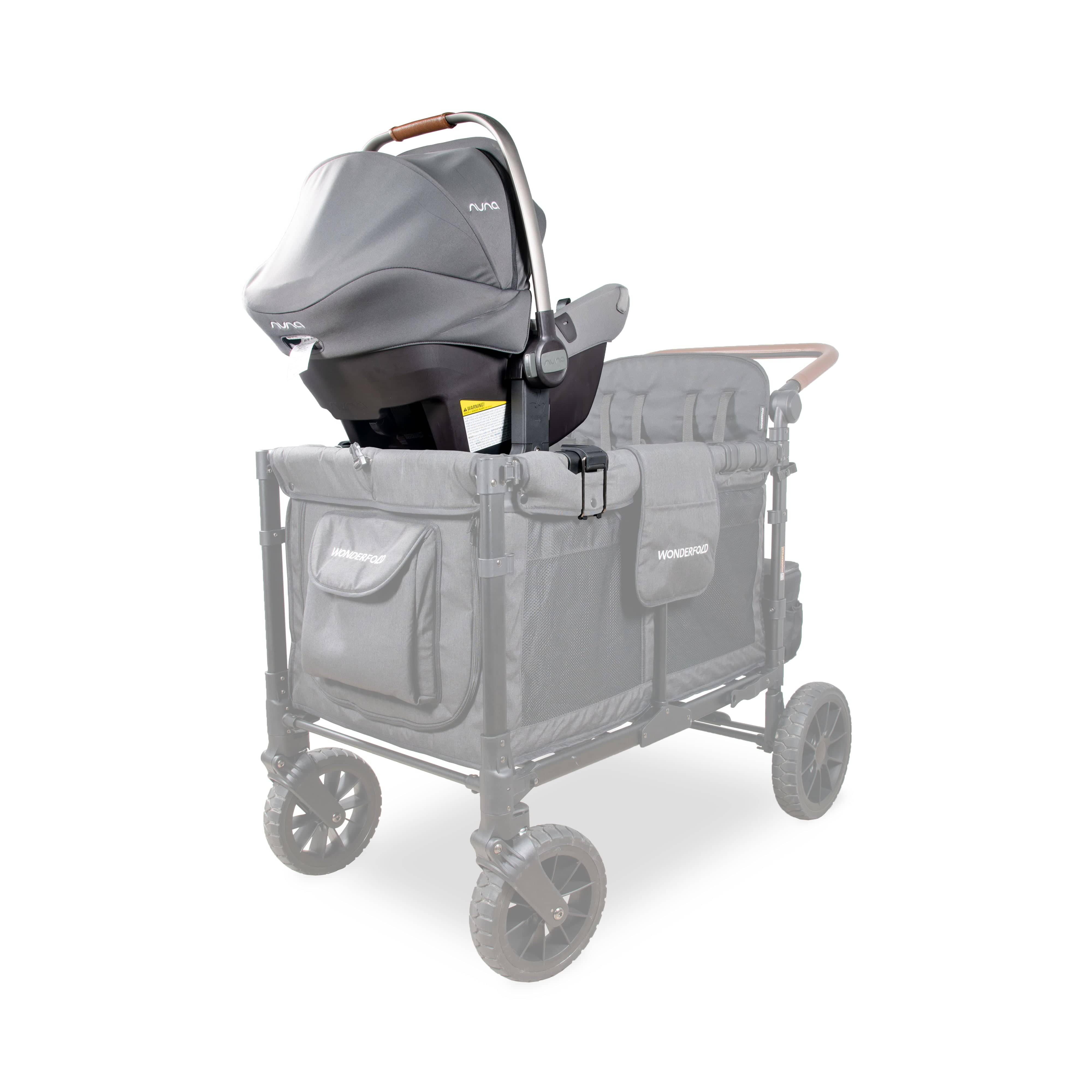 Wonderfold W4 Series Car Seat Adapter - Compatible with Cybex, Nuna & Maxi Cosi Infant Car Seats | Perfect for Stroller Travel & Family Outings