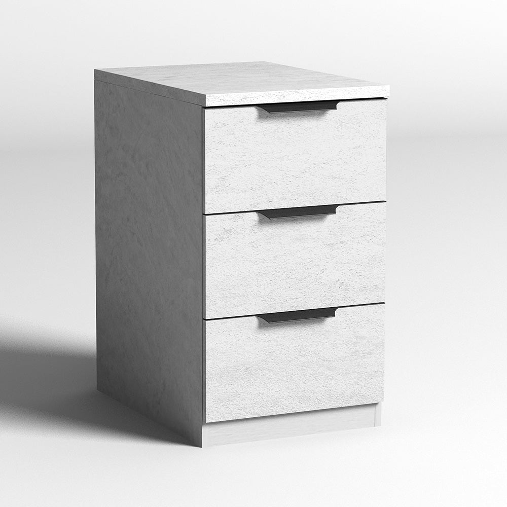 HALO White Drawer Filing Pedestal Cabinet - Office Storage Organizer for Files, Documents & Supplies | Perfect for Home Office, Workplace & Business Use
