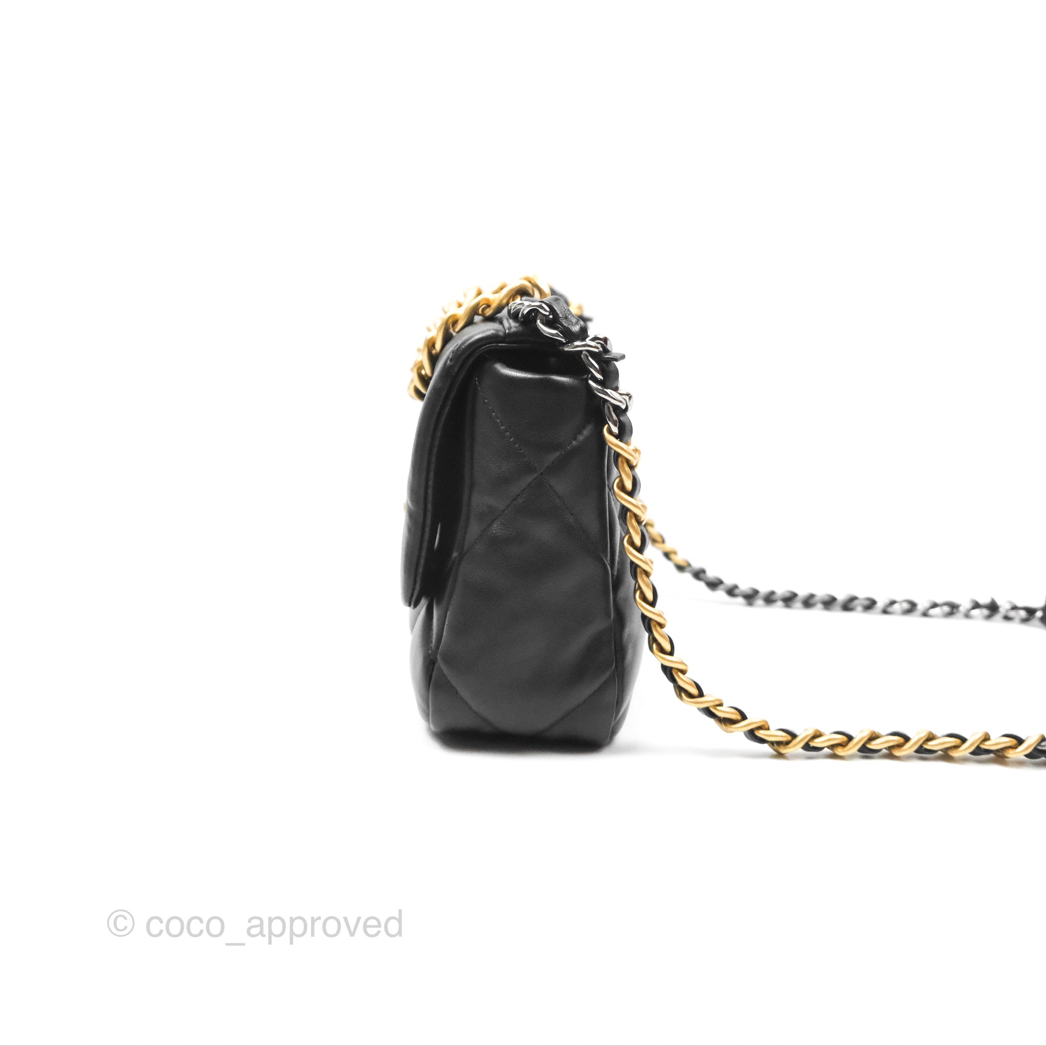 Chanel 19 Small Black Mixed Hardware Flap Bag - Luxury Designer Handbag for Women | Perfect for Everyday Use, Work & Special Occasions