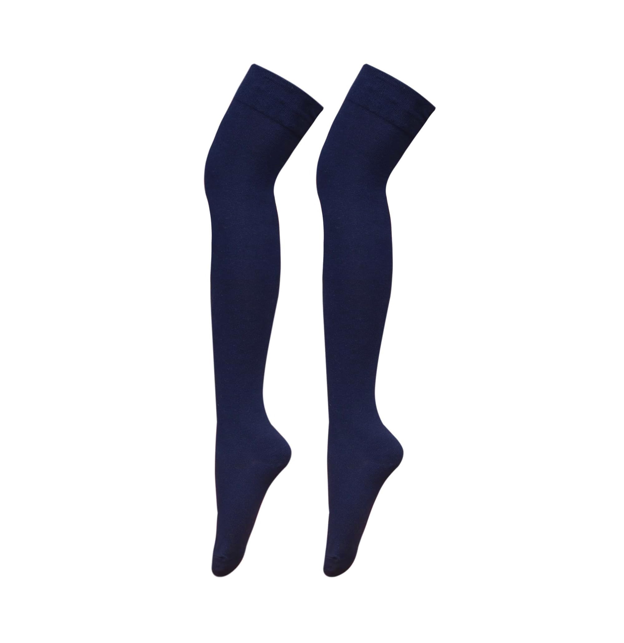 Bestjybt Women's Thigh High Socks - Cotton Warm Over The Knee Socks, Long Knee High Boot Stockings & Leg Warmers for Winter, Fashion & Outfit Styling