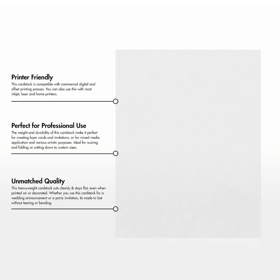 LUXPaper 8.5” x 11” Translucent Vellum Paper - 50 Sheets for Scrapbooking, DIY Crafts, Office Printing & Invitations | Perfect for Wedding Decor, Greeting Cards & Art Projects