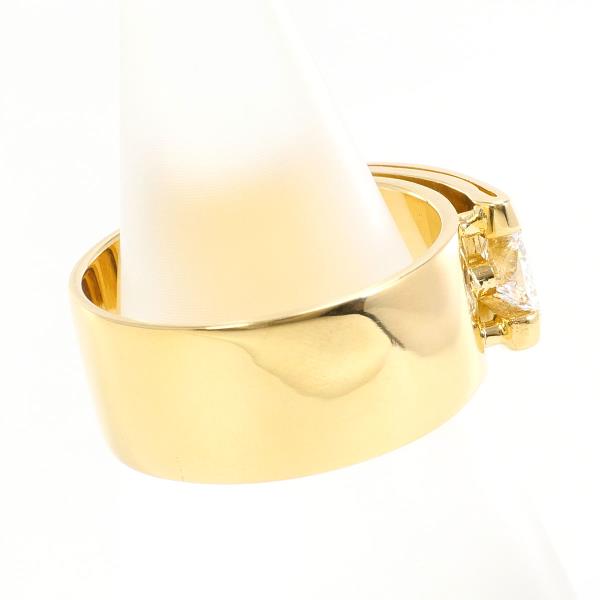 18K Yellow Gold Diamond Ring for Women - Elegant Solitaire Engagement & Wedding Band - Perfect for Proposals, Anniversaries & Special Occasions