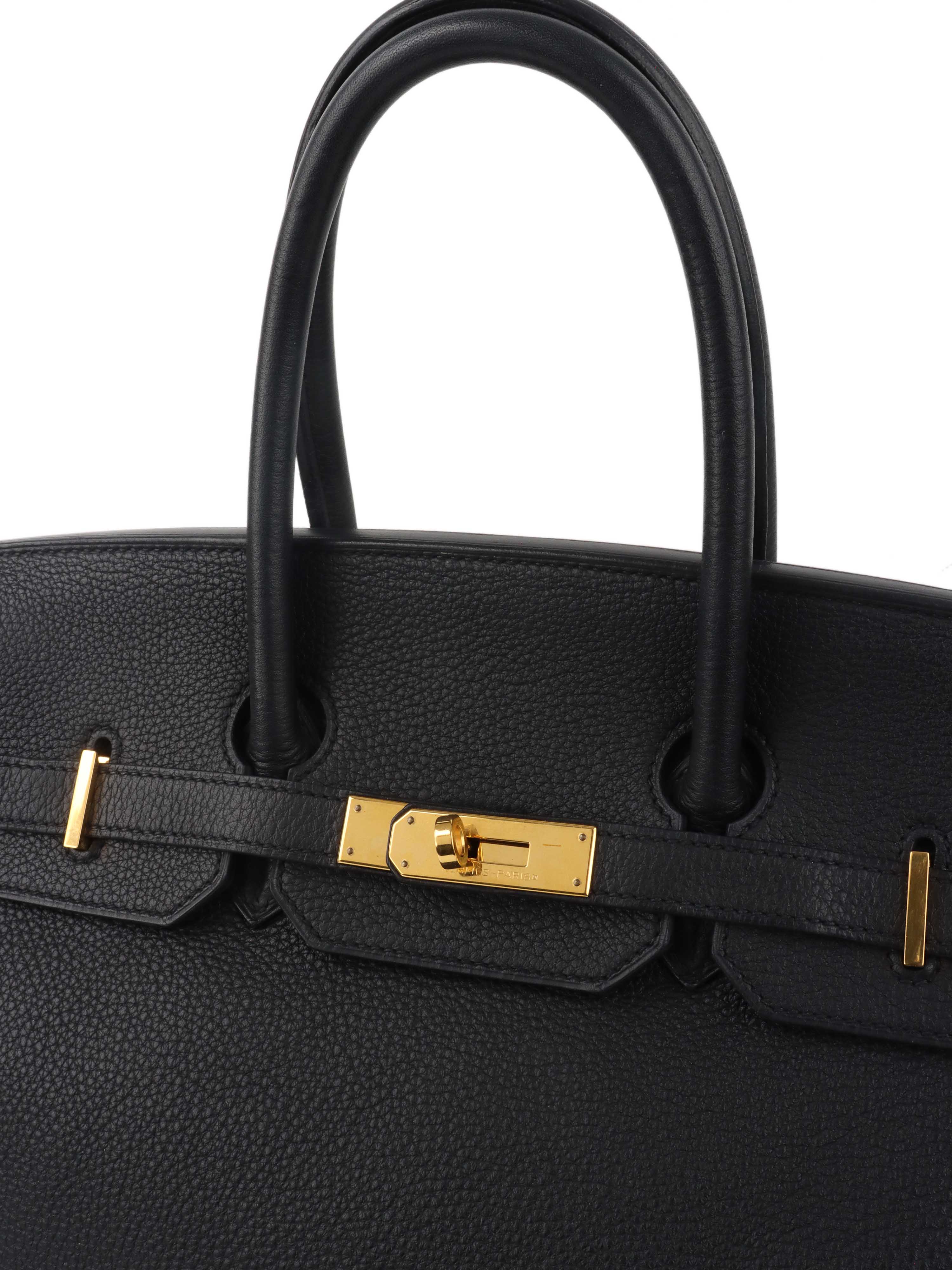 Authentic Hermes Birkin 35 Handbag in Noir Black with Gold Hardware (GHW) 2011 Collection - Luxury Tote Bag for Women, Perfect for Work, Travel & Special Occasions