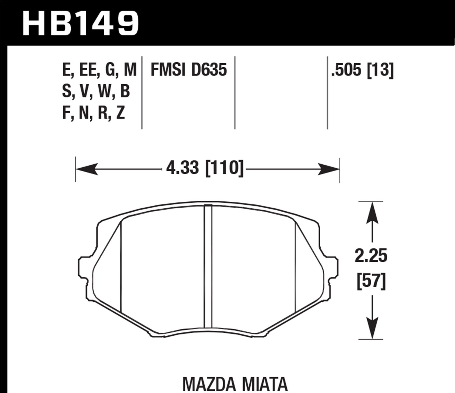 HB149B.505 HPS 5.0 Street Brake Pads - High Performance Brake Pads for Cars, Trucks & SUVs - Perfect for Daily Driving & Performance Upgrades