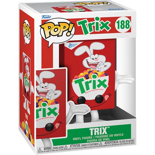 Funko Pop! Ad Icons General Mills Trix Cereal Box Vinyl Figure #188 - Collectible Cereal Mascot for Pop Culture Fans & Home Display