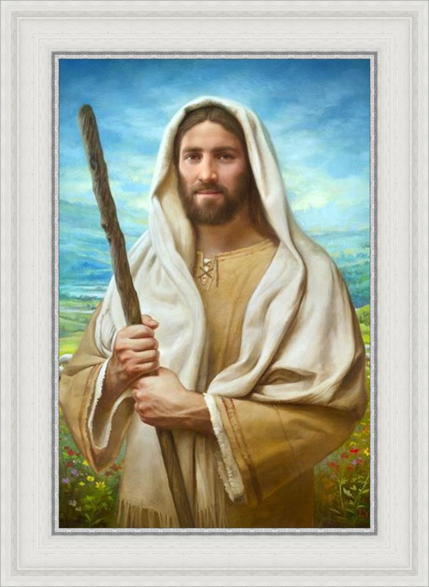 Feed My Sheep by Howard Lyon - Inspirational Christian Art Print for Home, Office & Church Decor - Perfect for Gifts & Spiritual Encouragement