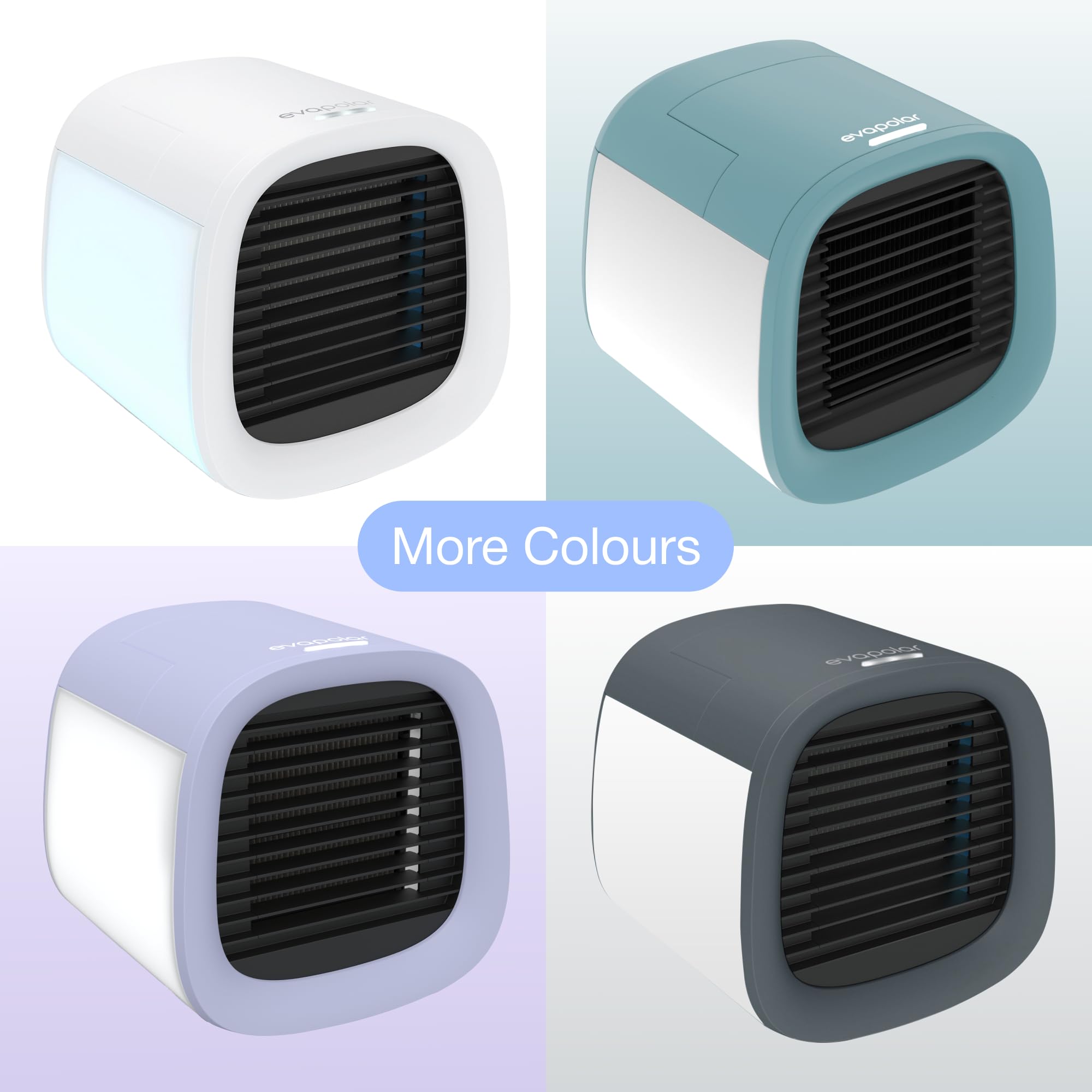 Evapolar evaCHILL Portable Air Conditioner - Compact Personal Cooling Fan & Evaporative Cooler for Desk, Office, Car, Camping - White | Perfect for Home, Travel & Outdoor Adventures