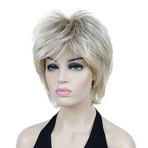Stylish Short Layered Shaggy Synthetic Wig with Bangs for Women - Perfect for Cosplay, Halloween & Daily Fashion Looks