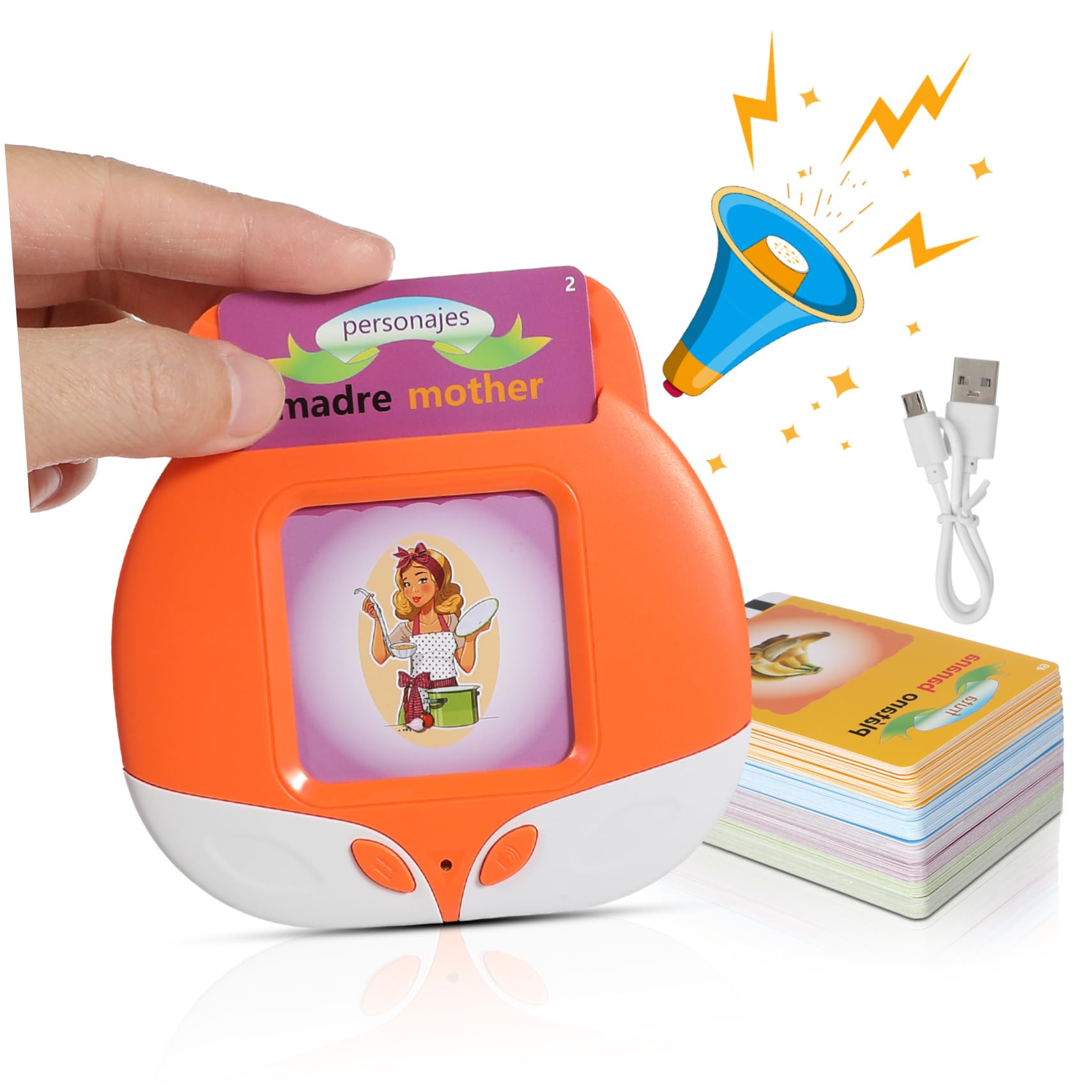 Phenofice Kids Educational Learning Machine - Interactive Speech Toy with Flash Cards for Children | Perfect for Home Learning & Classroom Activities