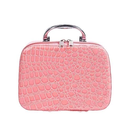BANQLYN Makeup Bag with Zipper - Light Pink Cosmetic Organizer Pouch for Travel, Toiletry Storage & Daily Use - Waterproof Multi-Functional Makeup Case for Women, Perfect for Gym, Vacation & Home Organization