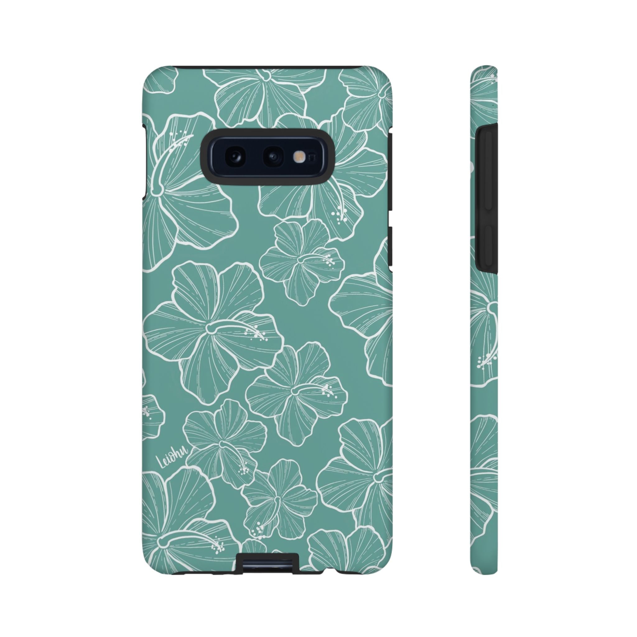 Premium Hibiscus Teal Samsung Galaxy Phone Case - Durable & Stylish Protection for Everyday Use, Work & Travel