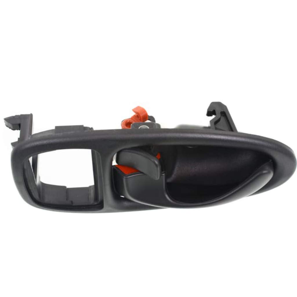 KarParts360 Replacement Interior Door Handle for Saturn SL 1996-2002 Models - Driver Side Black with Lock Button | Base Trim | Perfect for Car Door Repair & Maintenance