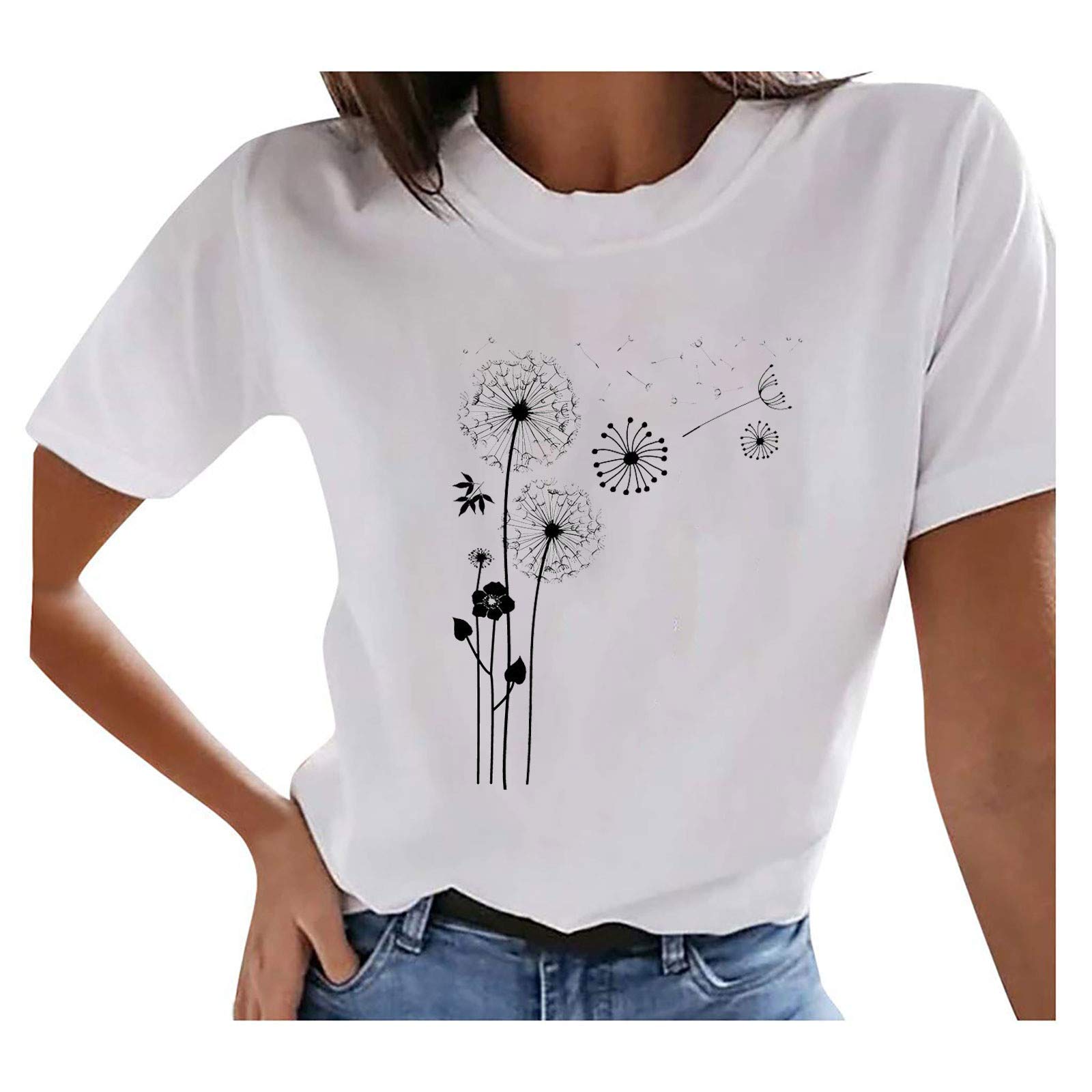 Women's Butterfly Print Oversized Crew Neck Tank Tops - Soft Breathable Workout Shirts for Yoga, Running & Casual Wear