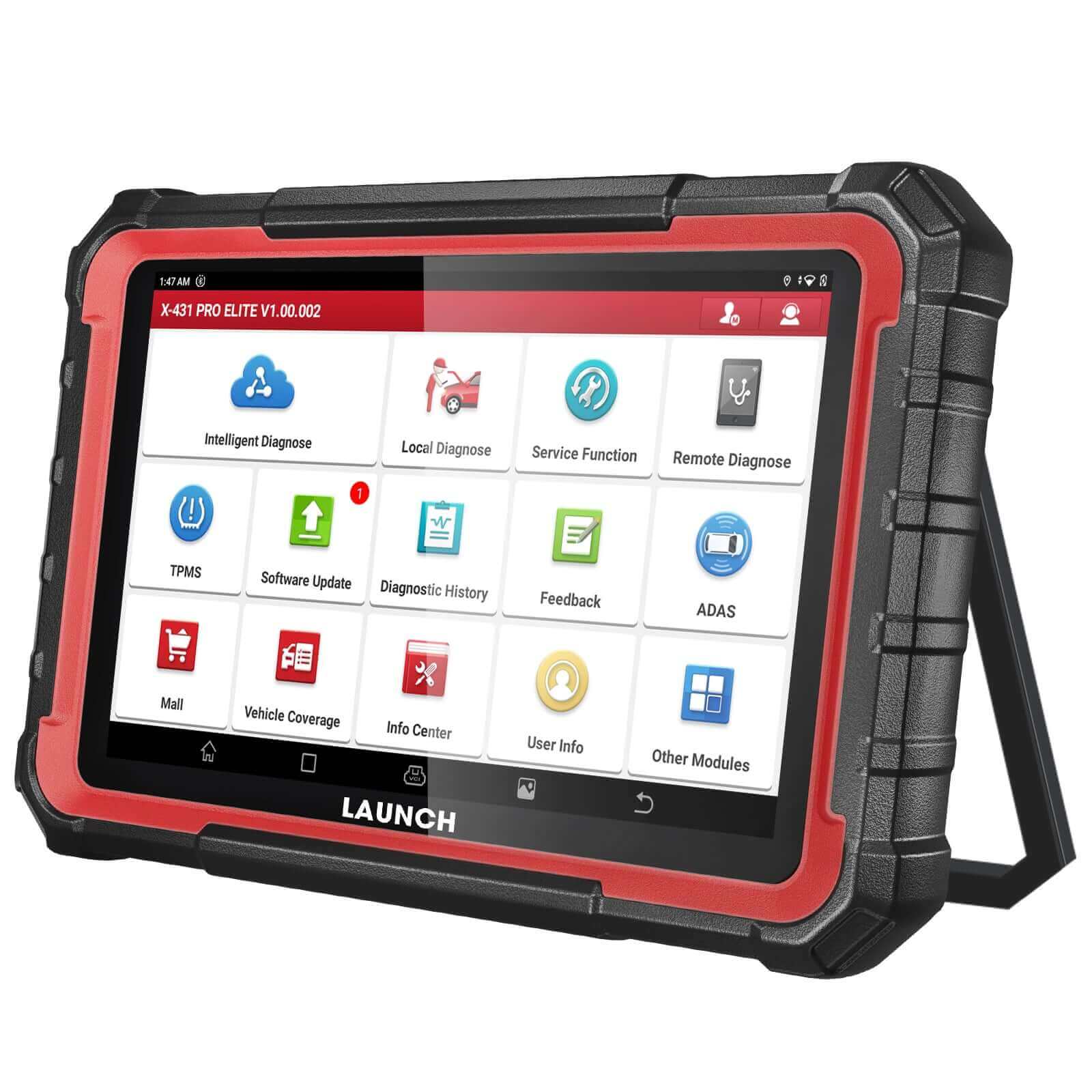 2025 LAUNCH X431 PRO Elite OBD2 Scanner - Bi-Directional Diagnostic Tool with ECU Online Coding, Full System Coverage, 37+ Reset Services, CANFD/DOIP, FCA, Key Programming (2 Years Free Updates) - Perfect for Auto Shops & DIY Car Maintenance
