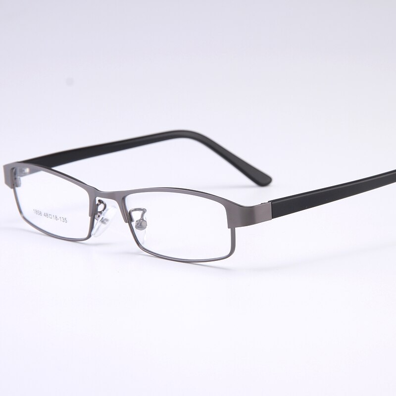 Bclear Men's Full Rim Small Rectangle Acetate & Alloy Frame Eyeglasses (Model My1858) - Lightweight & Durable for Work, Reading & Everyday Wear