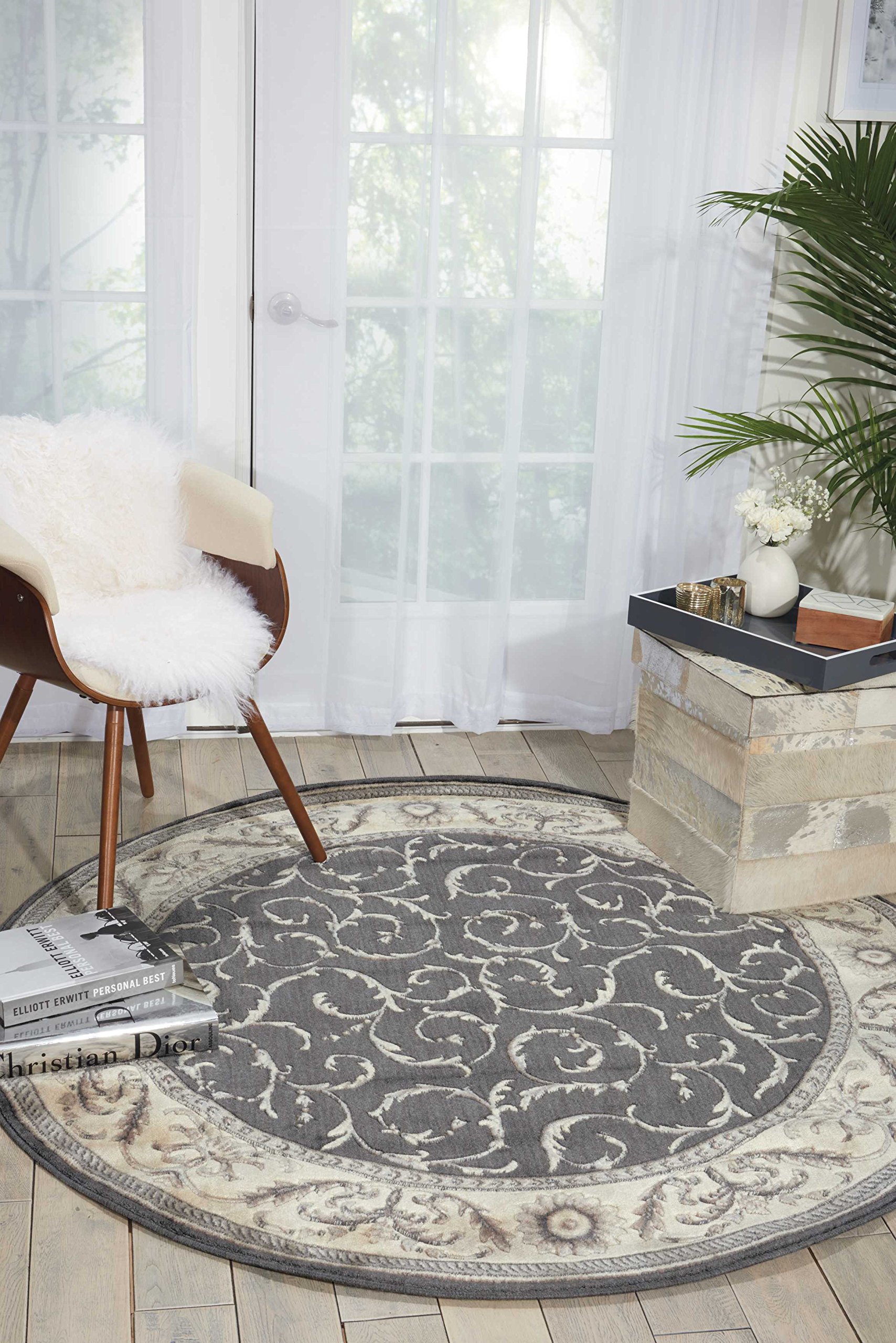 Nourison Somerset Traditional Charcoal 5'6