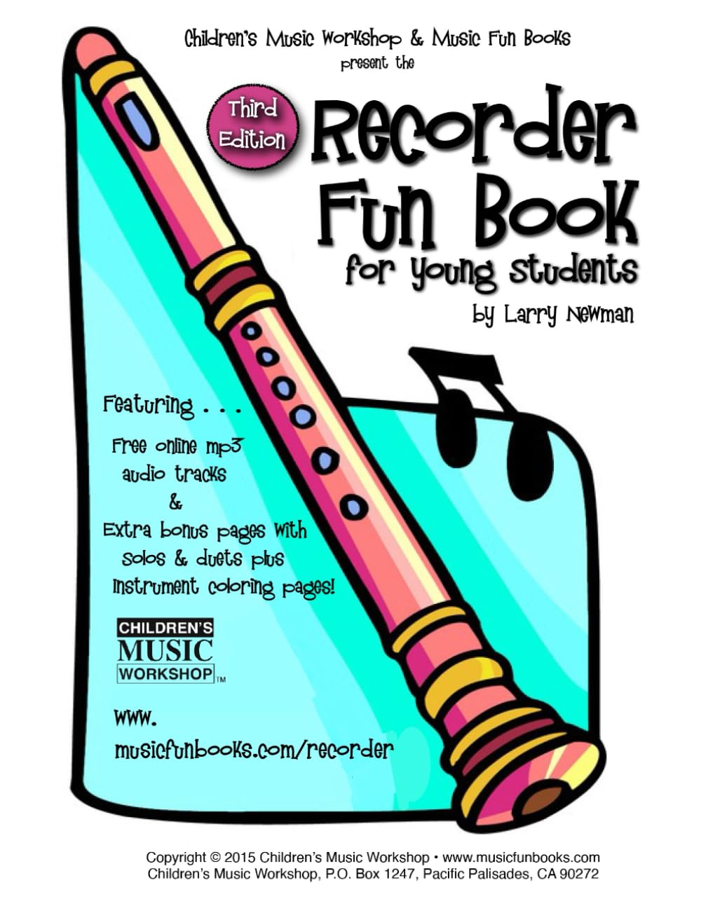 Recorder Fun Book for Kids - Beginner Recorder Music Book with Songs & Lessons | Perfect for Young Students, Classroom Learning & Home Practice