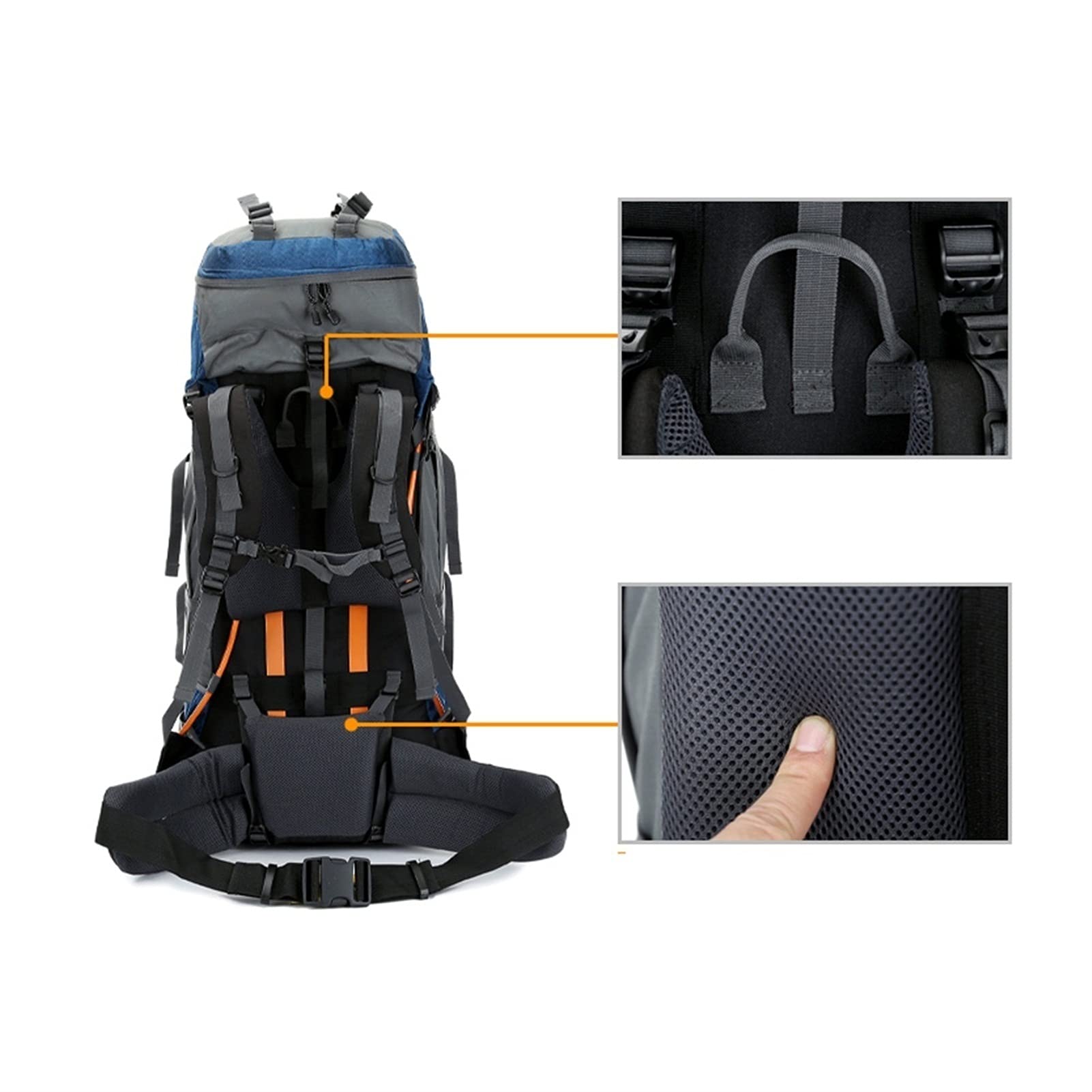 80L Foldable Hiking Backpack - Ultra Lightweight Water Resistant Travel Rucksack for Camping, Trekking & Day Trips - High Capacity Tear-Resistant Pack for Men & Women (Red) - Perfect for Outdoor Adventures, Hiking Gear & Travel Essentials