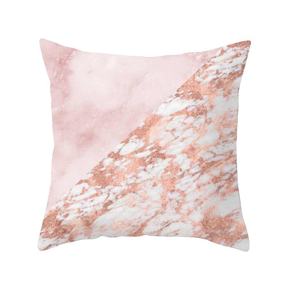 Arystk Geometric Marble Texture Pillow Cover Set - Soft Decorative Throw Pillowcase for Sofa, Couch, Bed - Modern Home Decor Accent for Living Room & Bedroom