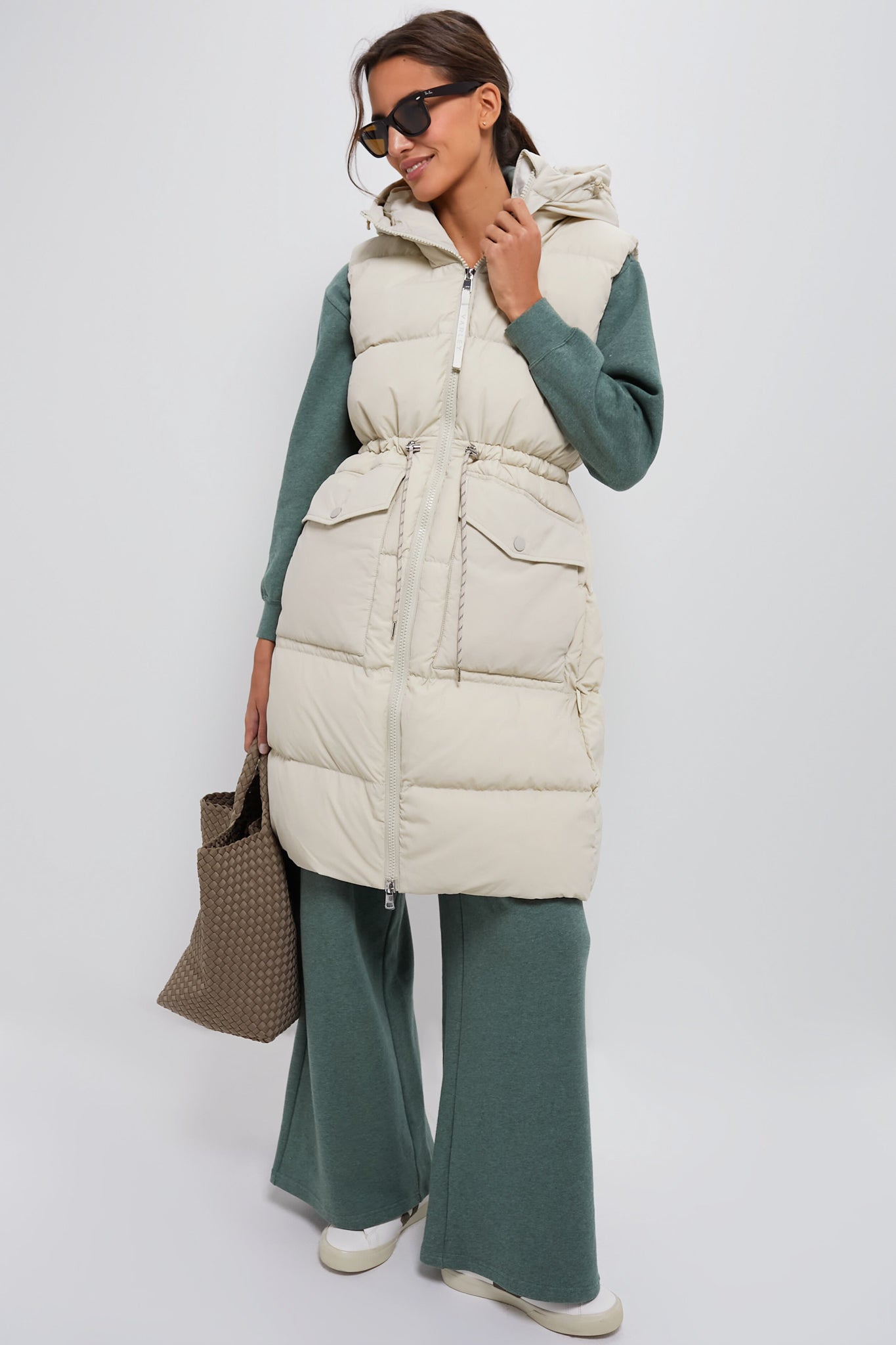 Bone White Irving Down Gilet - Lightweight Warm Vest for Men & Women - Perfect for Outdoor Hiking, Camping & Winter Fashion