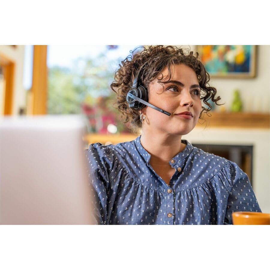 Poly Savi 8200 Wireless Headset with Noise Cancelling Mic - Premium Office Headphones for Business Calls & Remote Work | Compatible with UC Platforms like Zoom, Teams & RingCentral