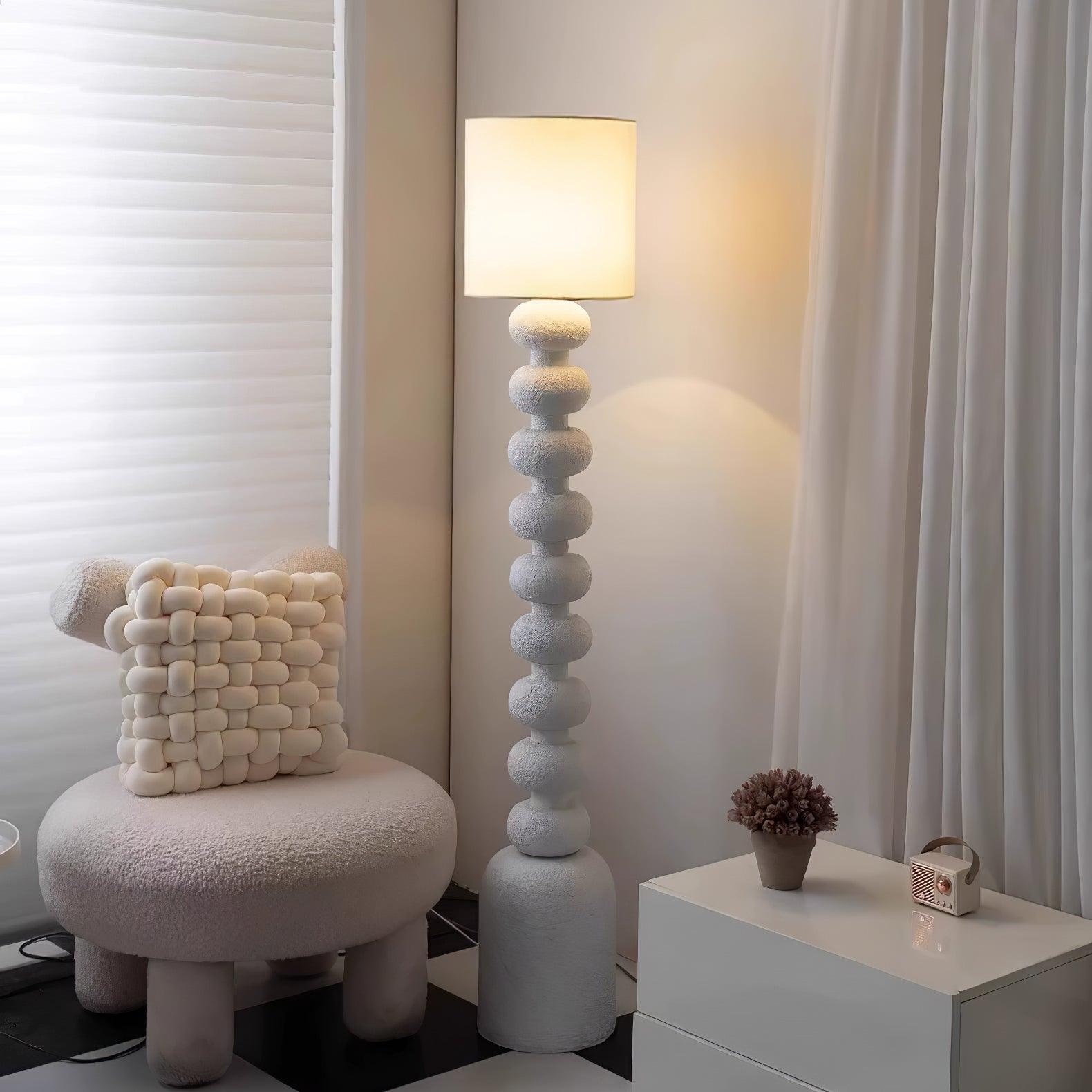 Modern Leona Floor Lamp - Adjustable LED Standing Light for Living Room, Bedroom & Office - Warm White & Cool White Dimmable Lighting for Reading & Relaxation