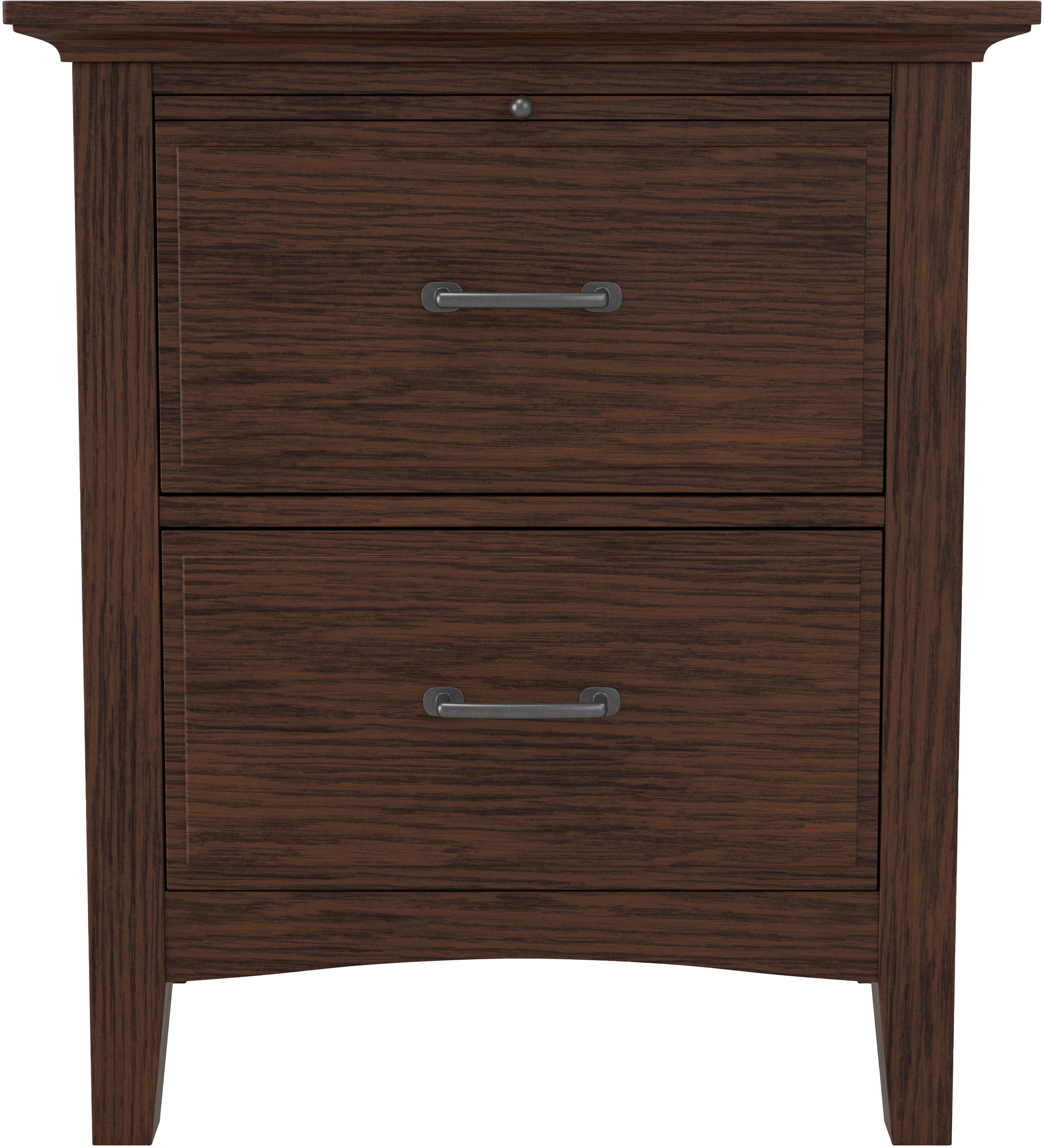 Modern Mission 2-Drawer Nightstand by Office Star [BP 4201 11K] - Stylish Bedside Table for Bedroom, Living Room, or Office Storage