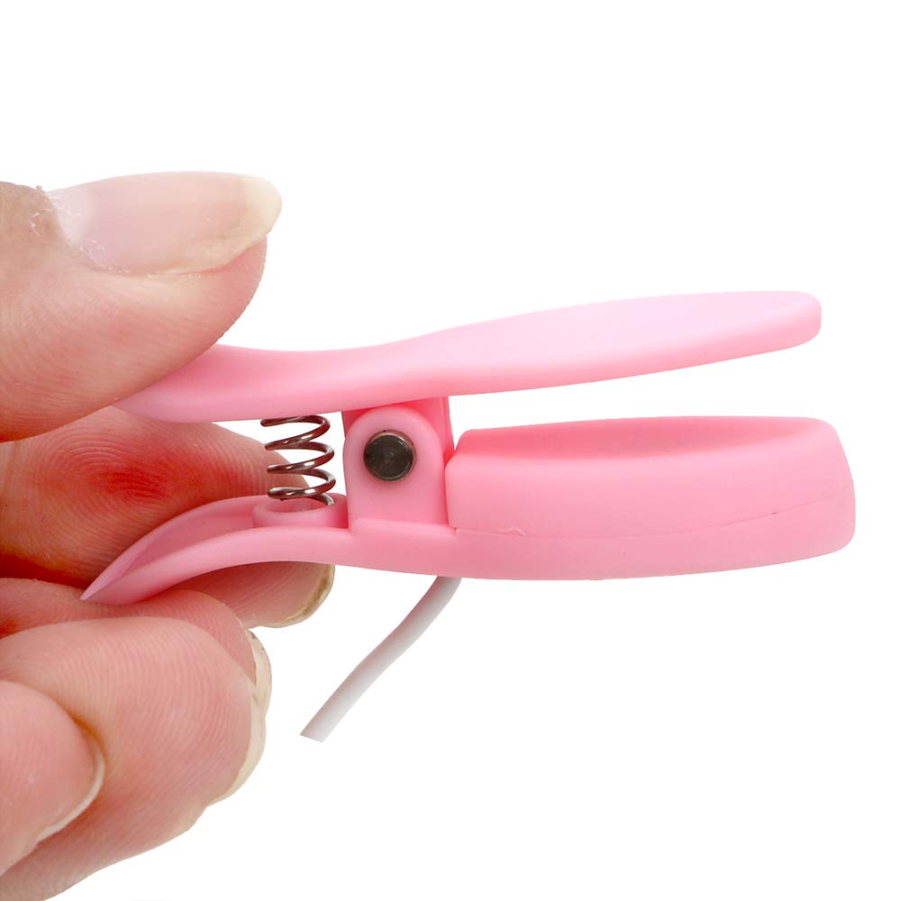 Fyuasto 10-Speed Vibrating Nipple Clamps - Adjustable Nipple Stimulators for Women, Pink Adult Sex Toys for Couples & Solo Play - Perfect for BDSM, Foreplay & Sensual Massage