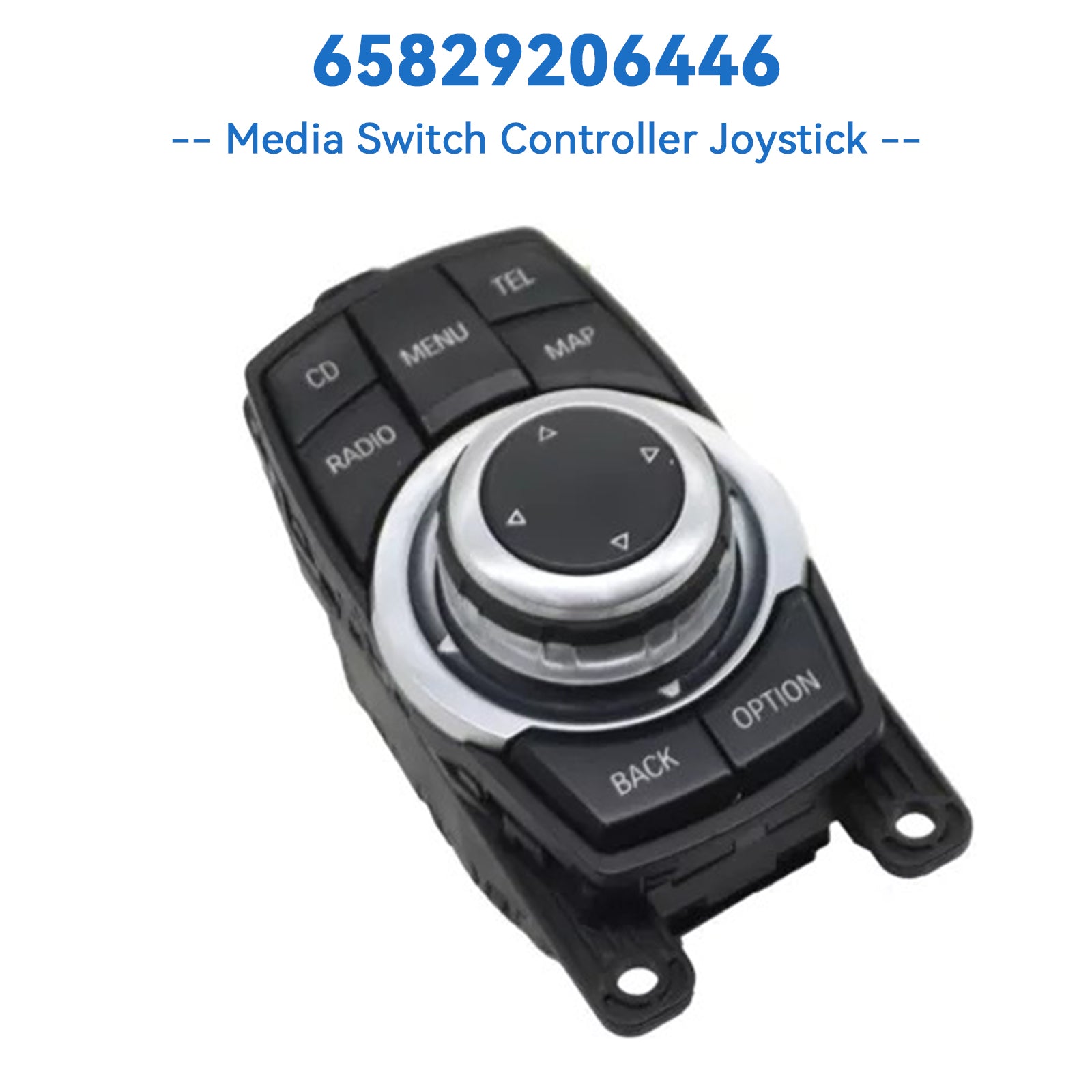 10-Pin Media Switch Controller Joystick for BMW F07 F10 F01 F02 F25 Models - Replacement Part #65829206446 - Perfect for In-Car Entertainment System Control