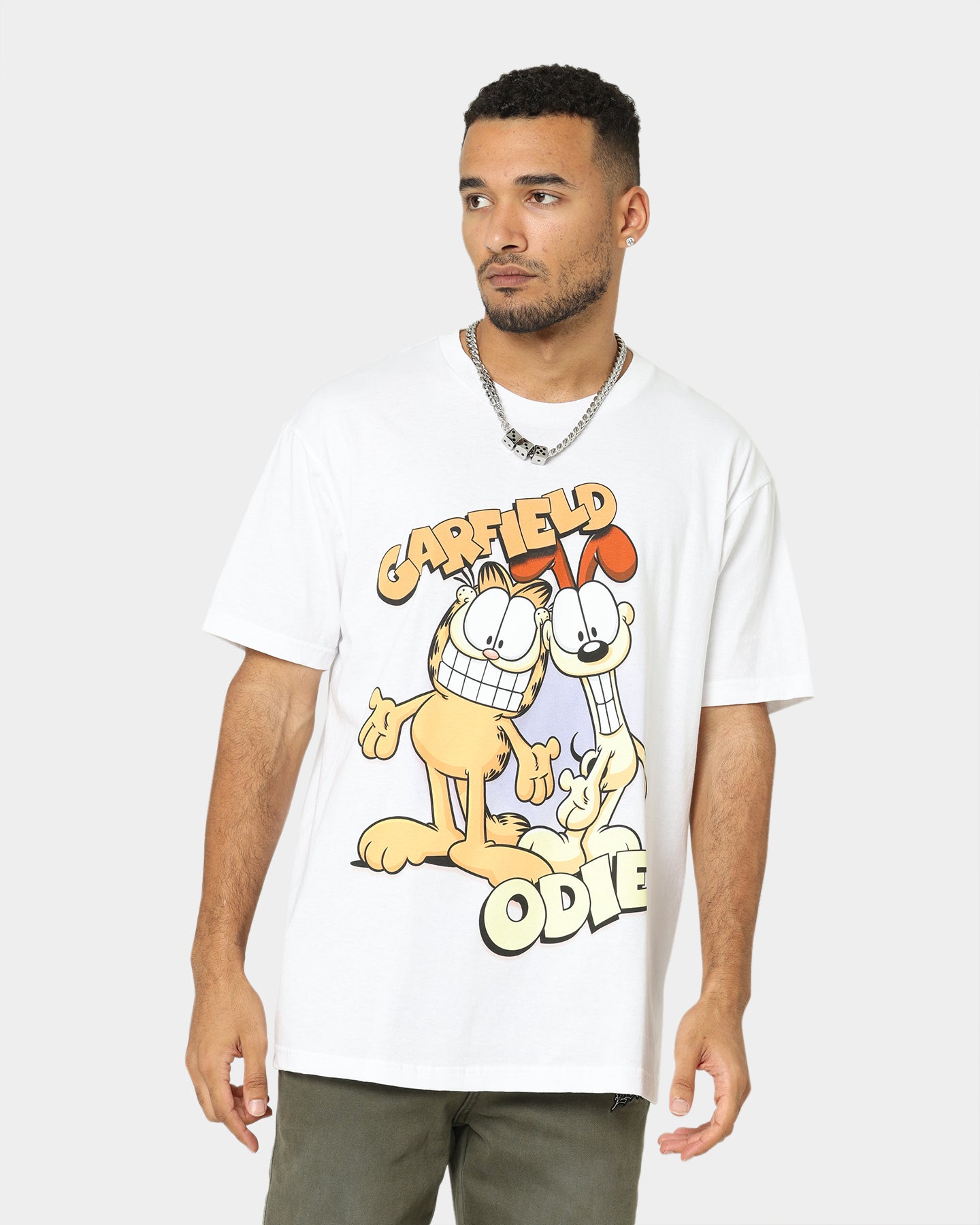 Vintage Garfield Best Friends Graphic T-Shirt - White Cotton Tee for Men & Women - Perfect for Casual Wear, Gifts, and Pop Culture Fans