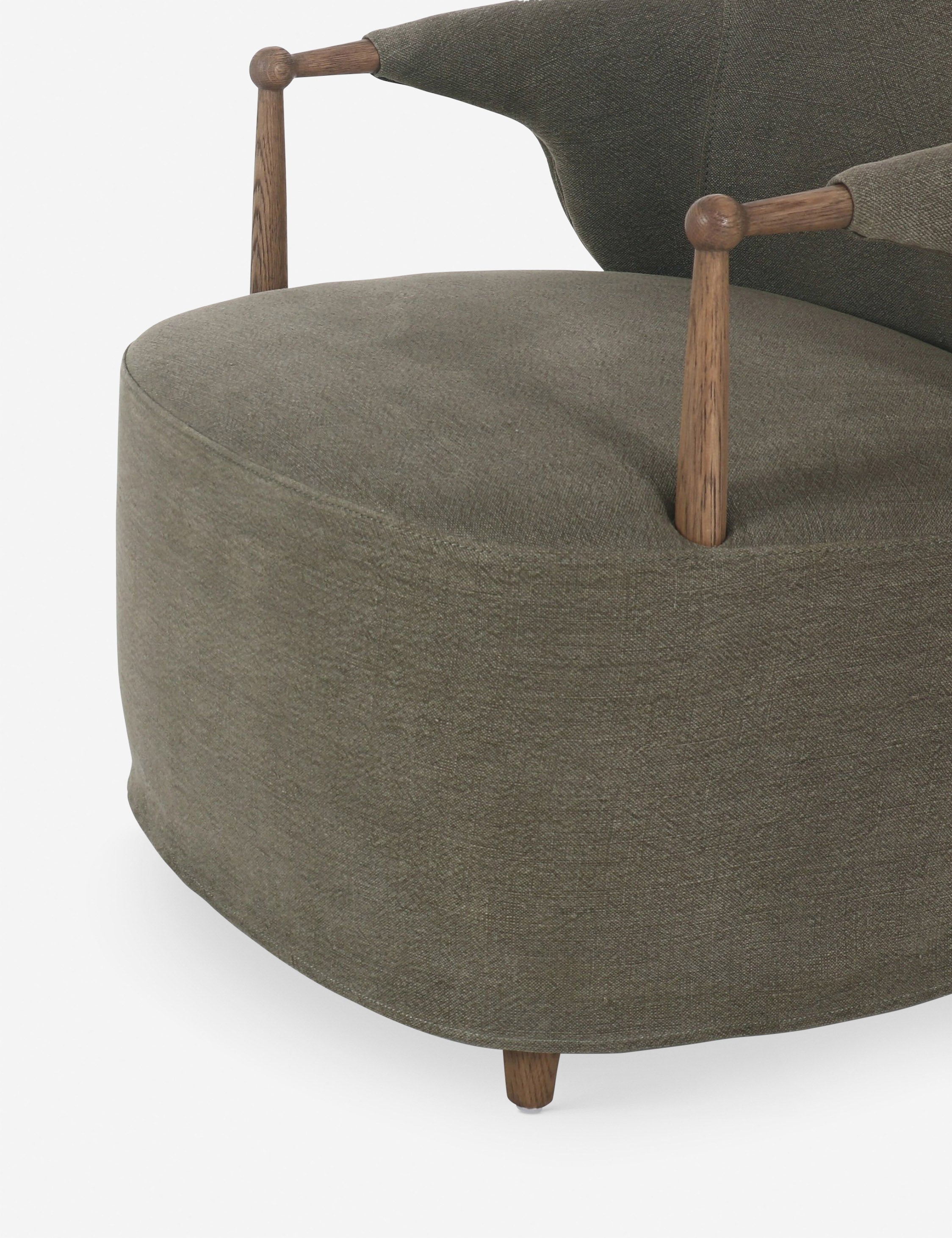 Brently Accent Chair by Amber Lewis x Four Hands - Modern Upholstered Lounge Chair for Living Room, Bedroom & Office - Perfect for Reading Nook, Conversation Area or Home Decor