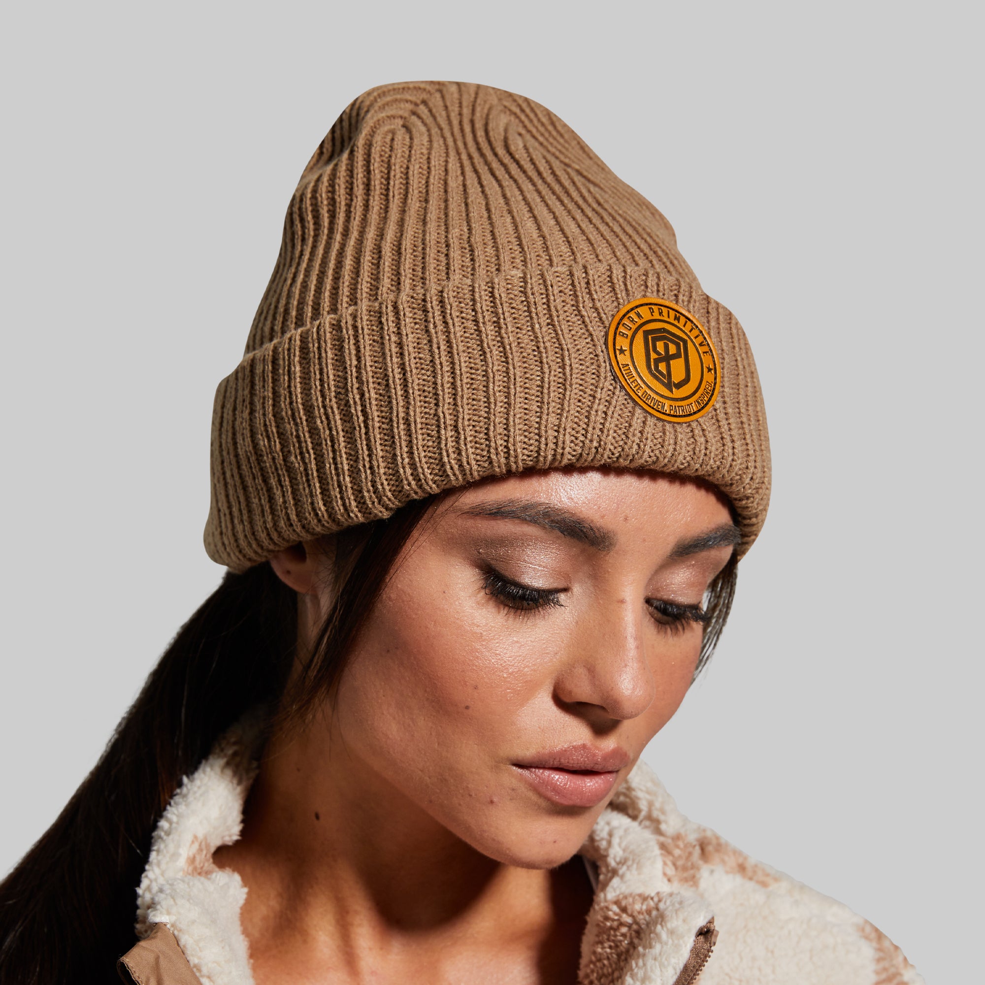 Heritage Knit Beanie - Tiger's Eye Color Winter Hat for Men & Women | Warm Fleece Lined Skull Cap for Outdoor Activities, Skiing, and Hiking