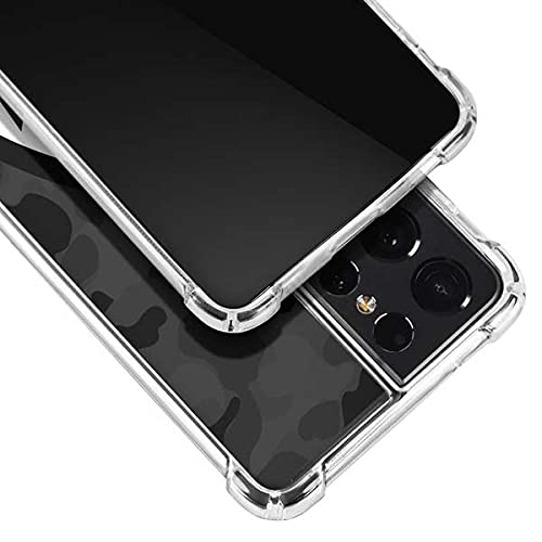 Premium Clear Phone Case for Samsung Galaxy S21 Ultra 5G - Shark Teeth Grey Street Camo Design | Slim Protective Cover | Scratch Resistant | Perfect for Outdoor Adventures & Daily Use