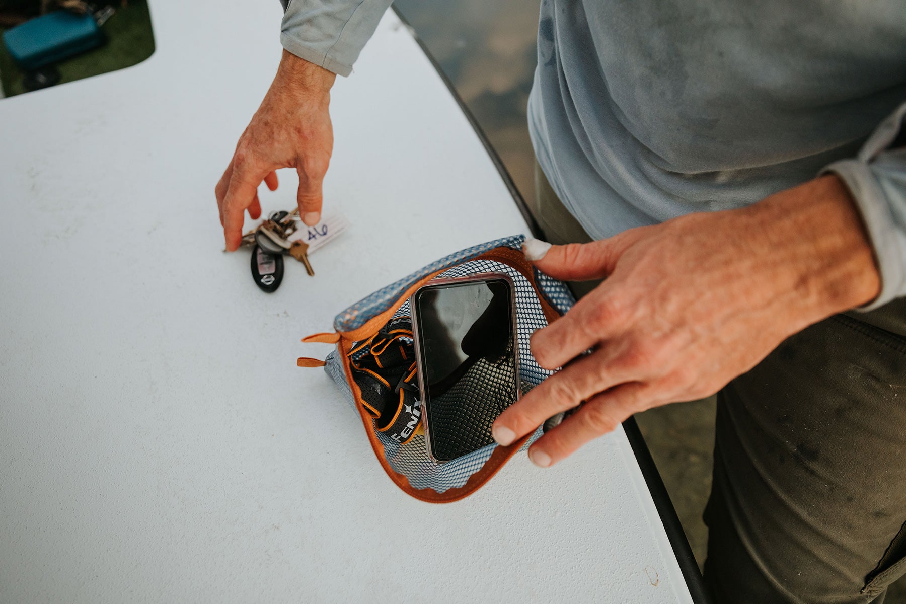 Waterproof Sandbar Travel Pouch - Secure RFID Blocking Wallet for Passport, Credit Cards & Cash - Perfect for Beach Vacations, International Travel & Daily Commute
