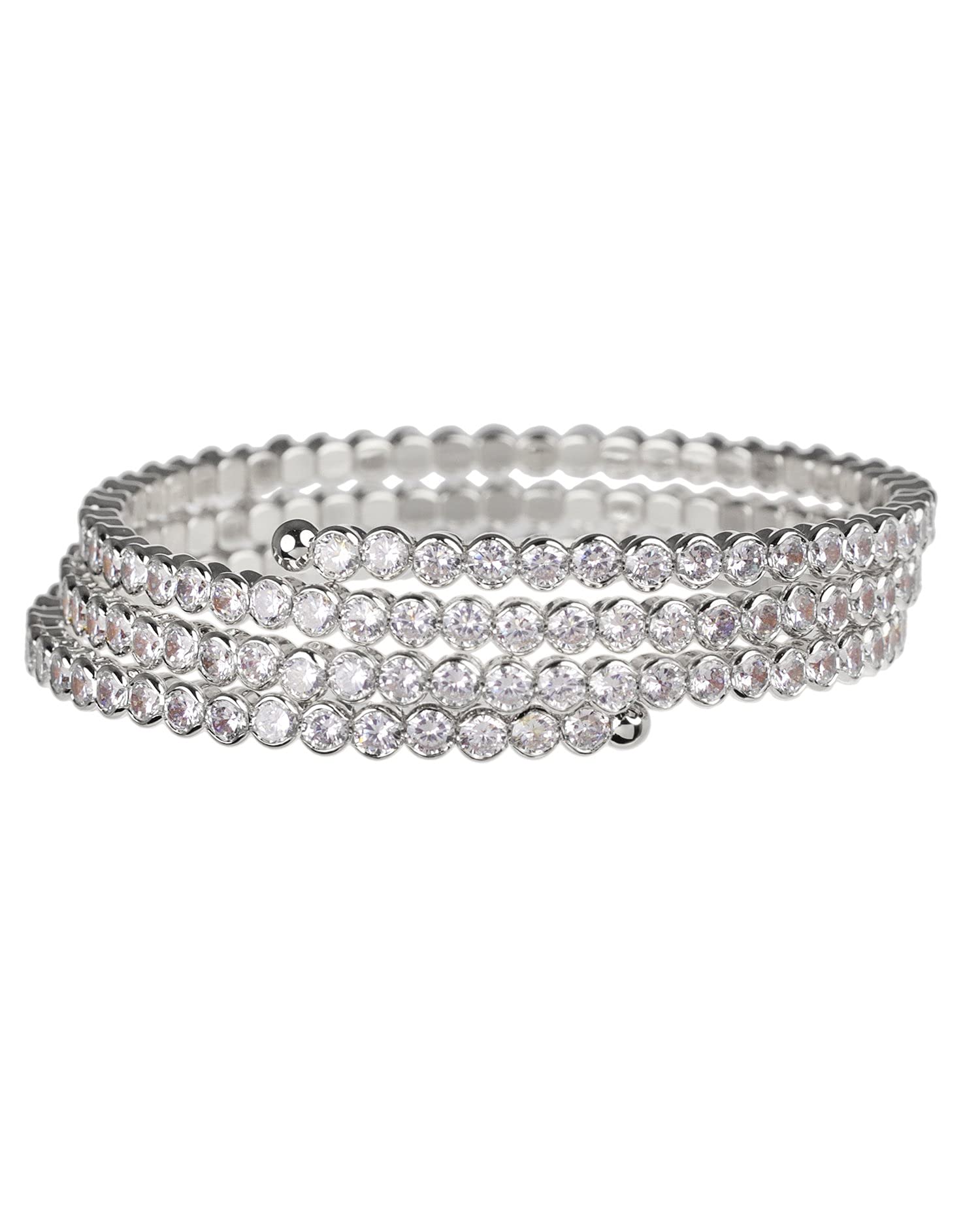 Kenneth Jay Lane CZ Cubic Zirconia Tennis Bracelet & Bangle Set - Elegant Jewelry for Women, Perfect for Weddings, Parties & Special Occasions
