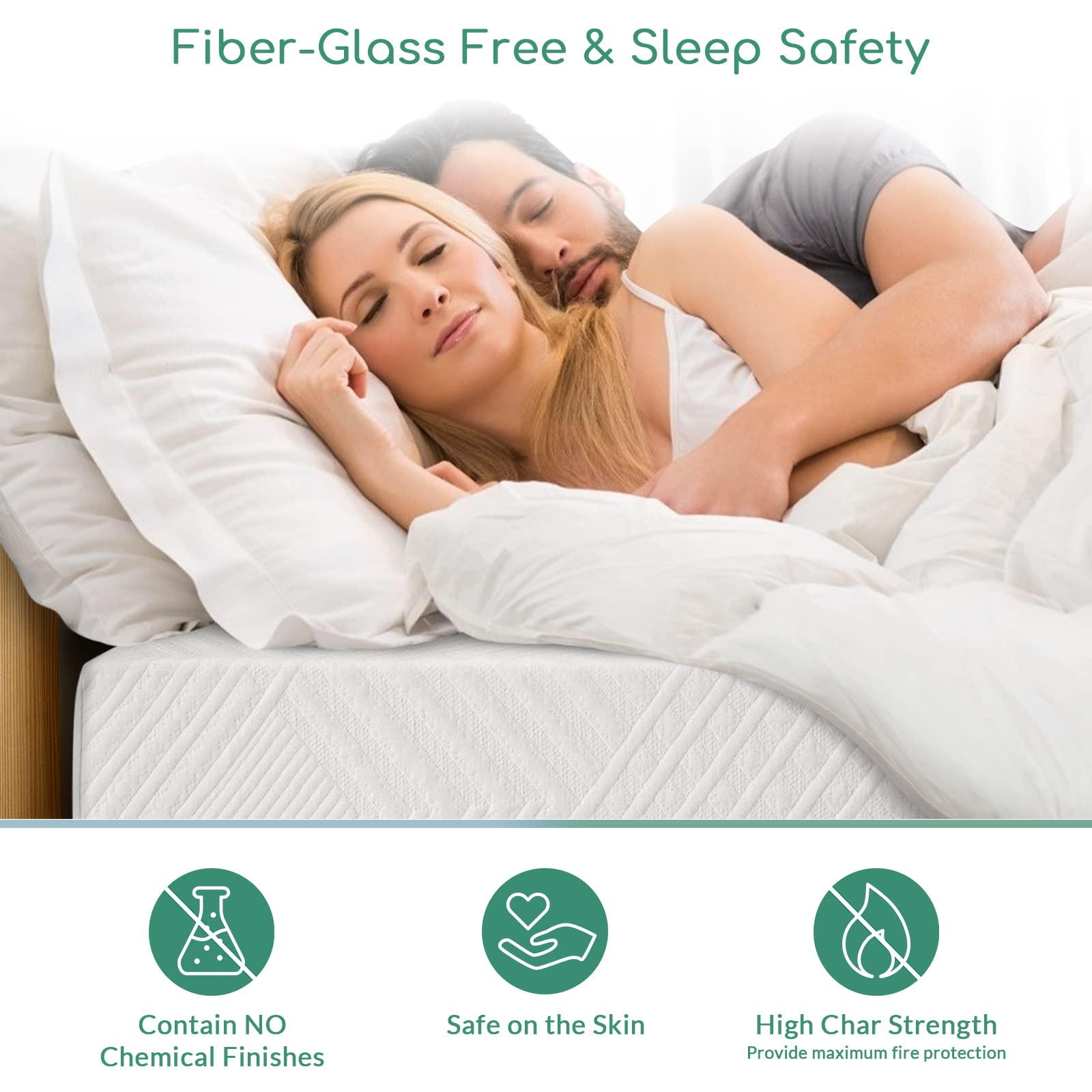 10 Inch Twin Memory Foam Mattress in a Box - Medium Firm Green Tea Infused for Cool Sleep & Pressure Relief, CertiPUR-US Certified, Made in USA | Perfect for Guest Rooms, Dorms & Kids' Beds (Air-10EGO-T)