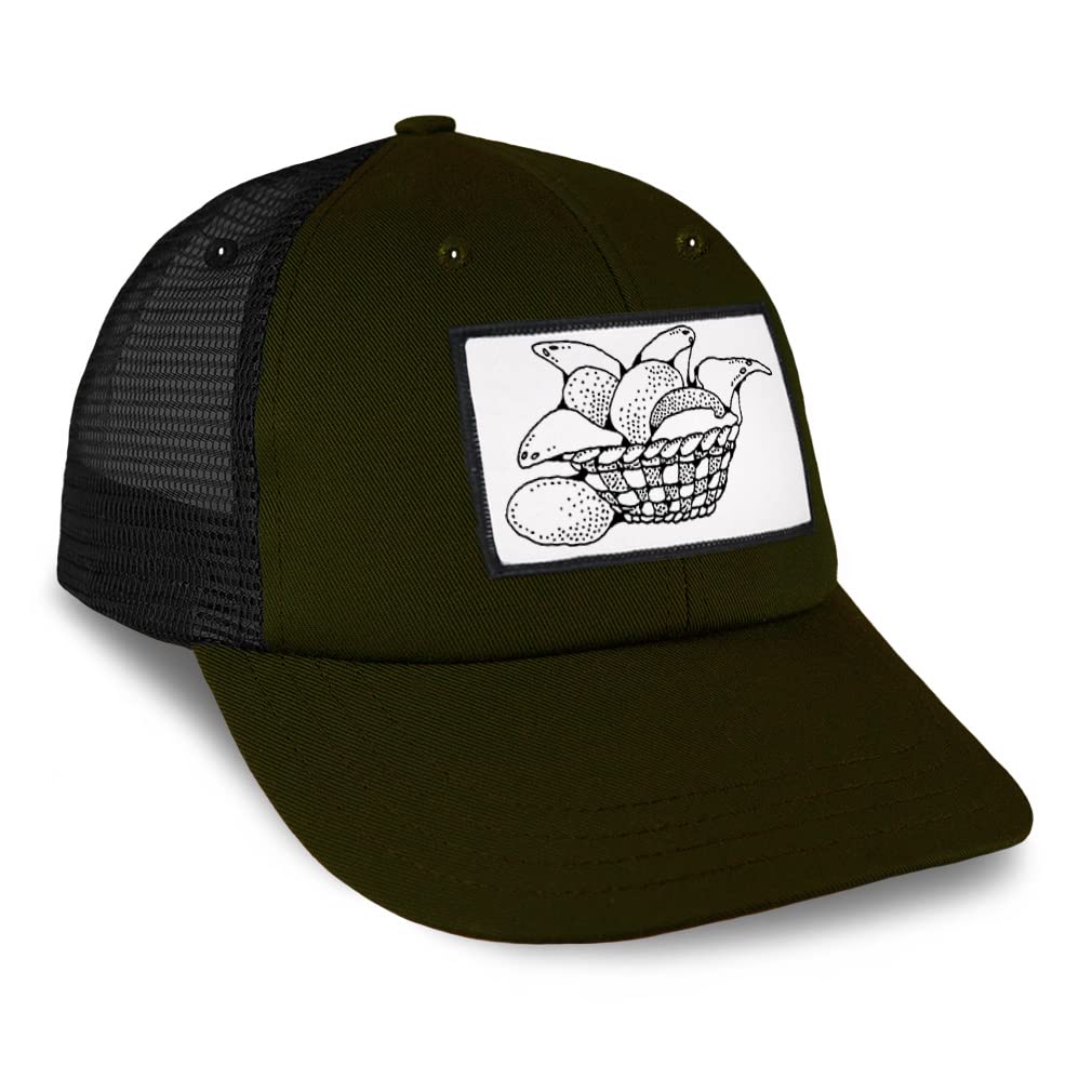 Vintage Trucker Baseball Cap with Patch - Adjustable Snapback Hat for Men & Women - Perfect for Bakeries, Cafes, and Food Service Workers