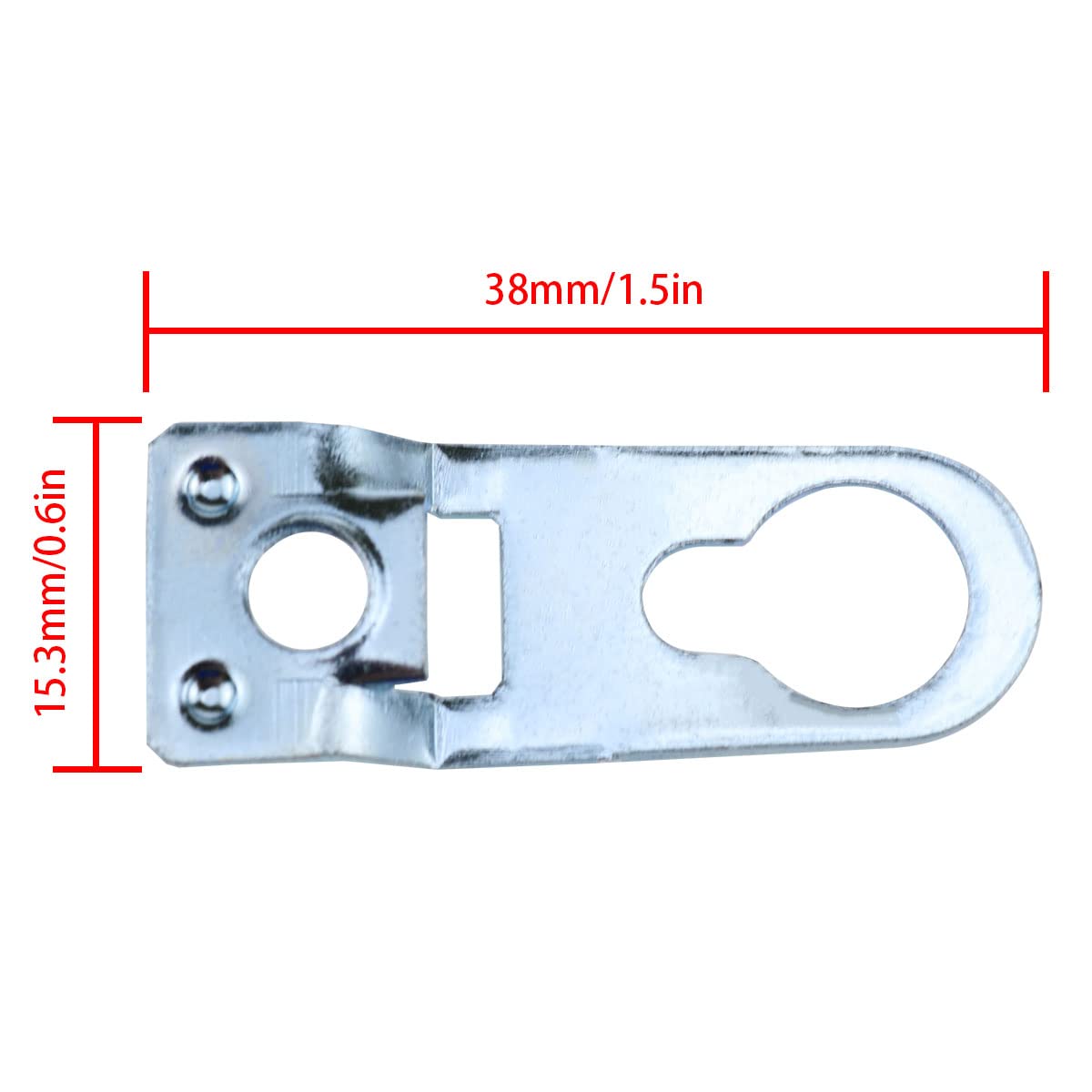 Durable Aluminum Alloy Picture Frame Hooks - 6PCS Silver Hanging Brackets for Wall Art, Photo Frames & Canvas Displays | Heavy Duty Rear Panel Hooks for Home & Office Decor