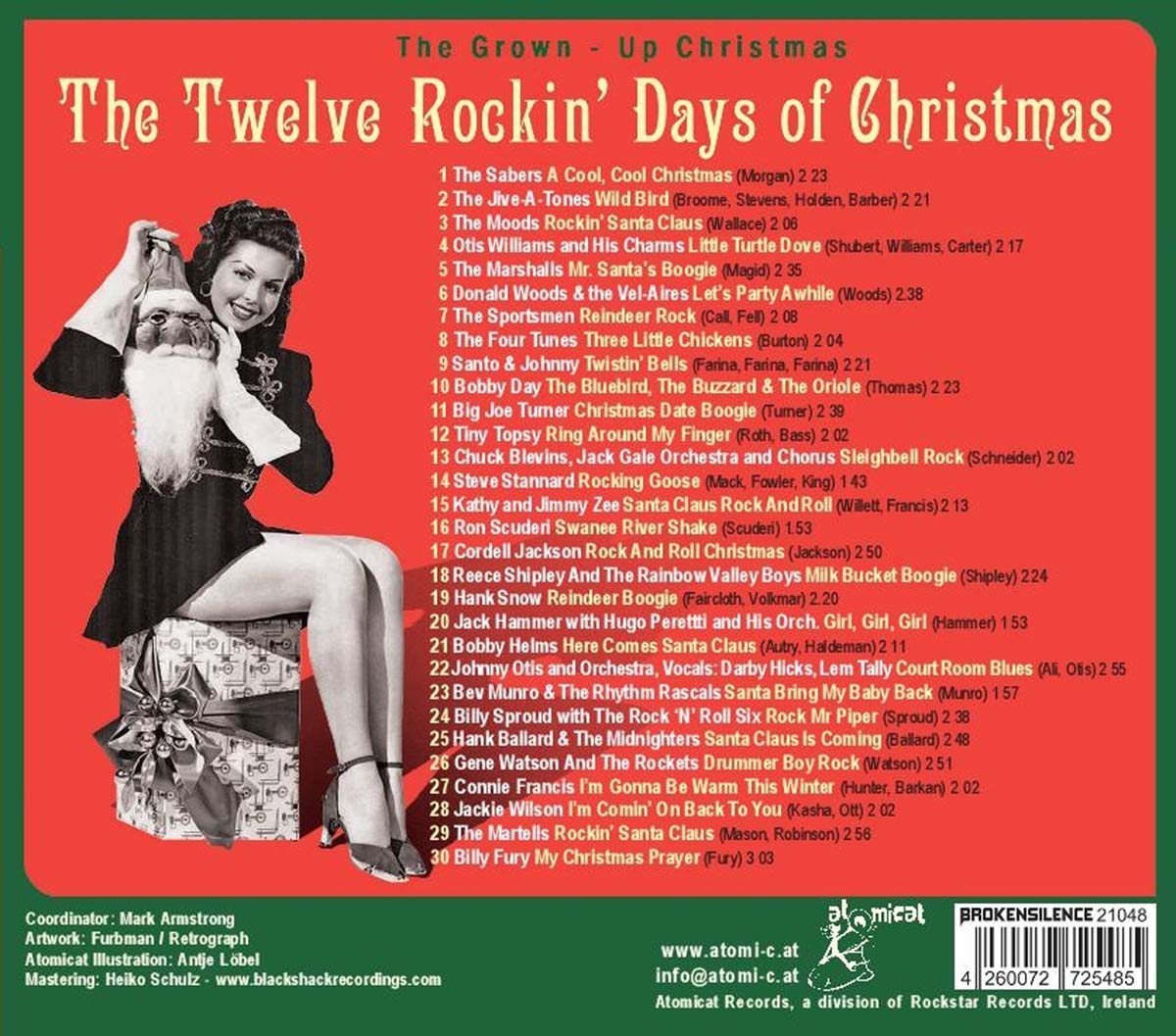 12 Rockin' Days of Christmas Holiday Socks - Fun Novelty Gift for Christmas Parties, Office Exchange & Festive Celebrations