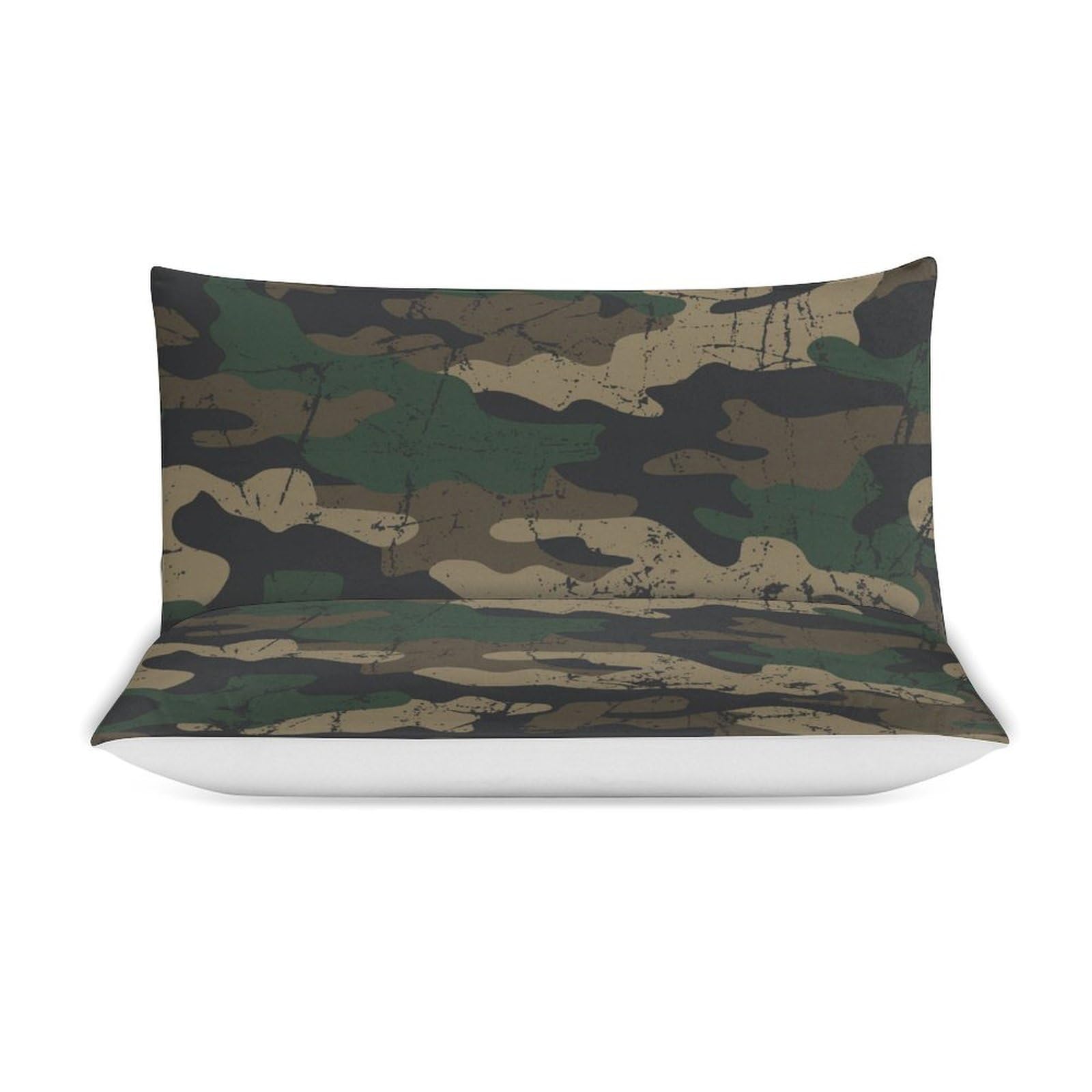 Camo Camouflage 3-Piece Comforter Set - Soft Queen Size Bedding (90