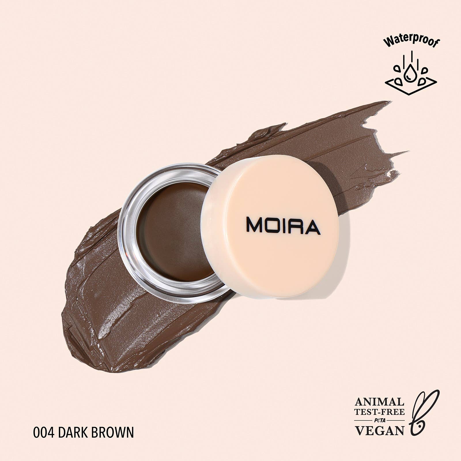 Define & Sculpt Brow Pomade - Waterproof Eyebrow Makeup (004 Dark Brown) for Perfectly Shaped Brows - Ideal for Daily Wear & Special Occasions