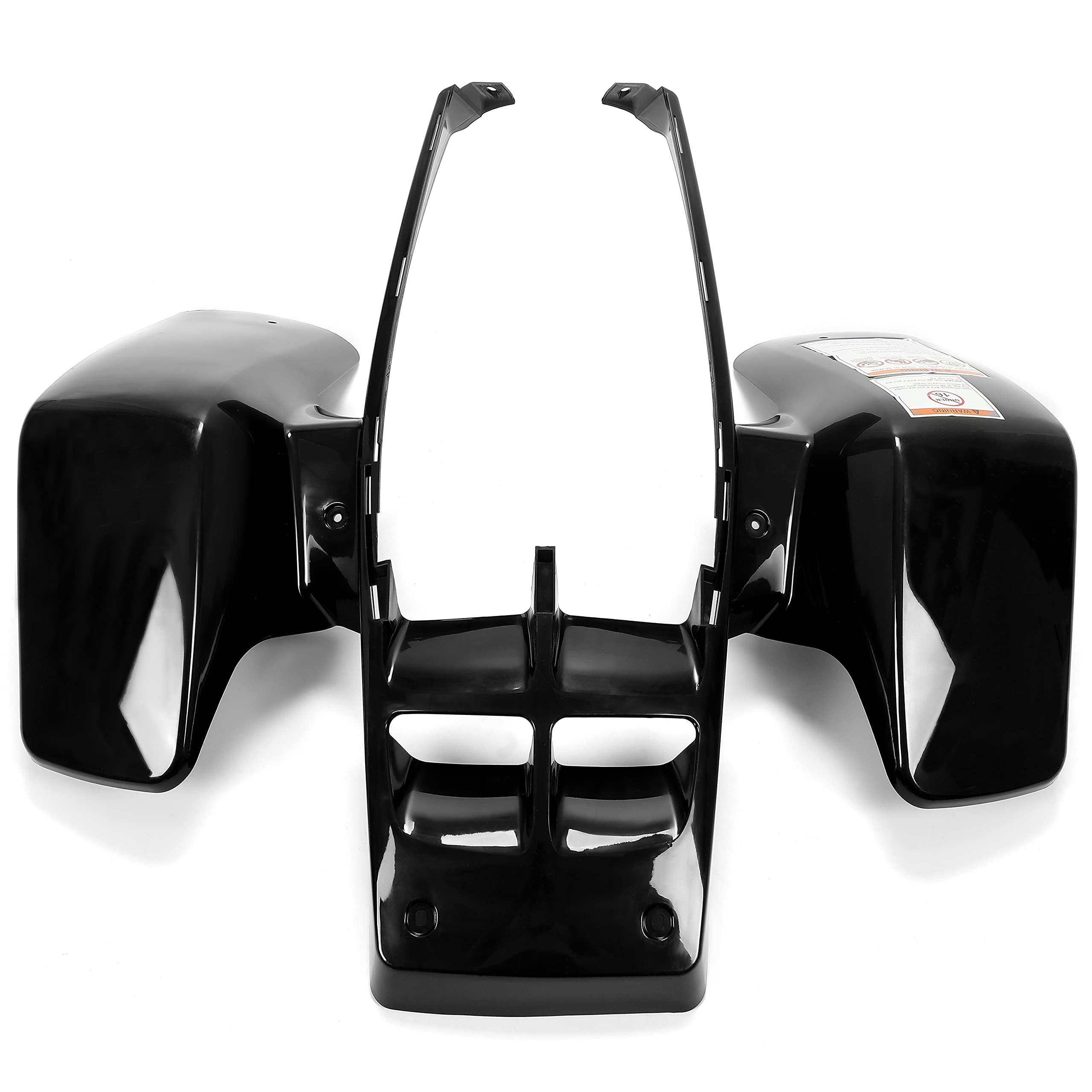 Kojem Black Front Fenders Plastic Body Kit Compatible with 1987-2006 Yamaha Banshee 350 (YFZ350) - Durable Replacement for Off-Road ATV Riding & Racing