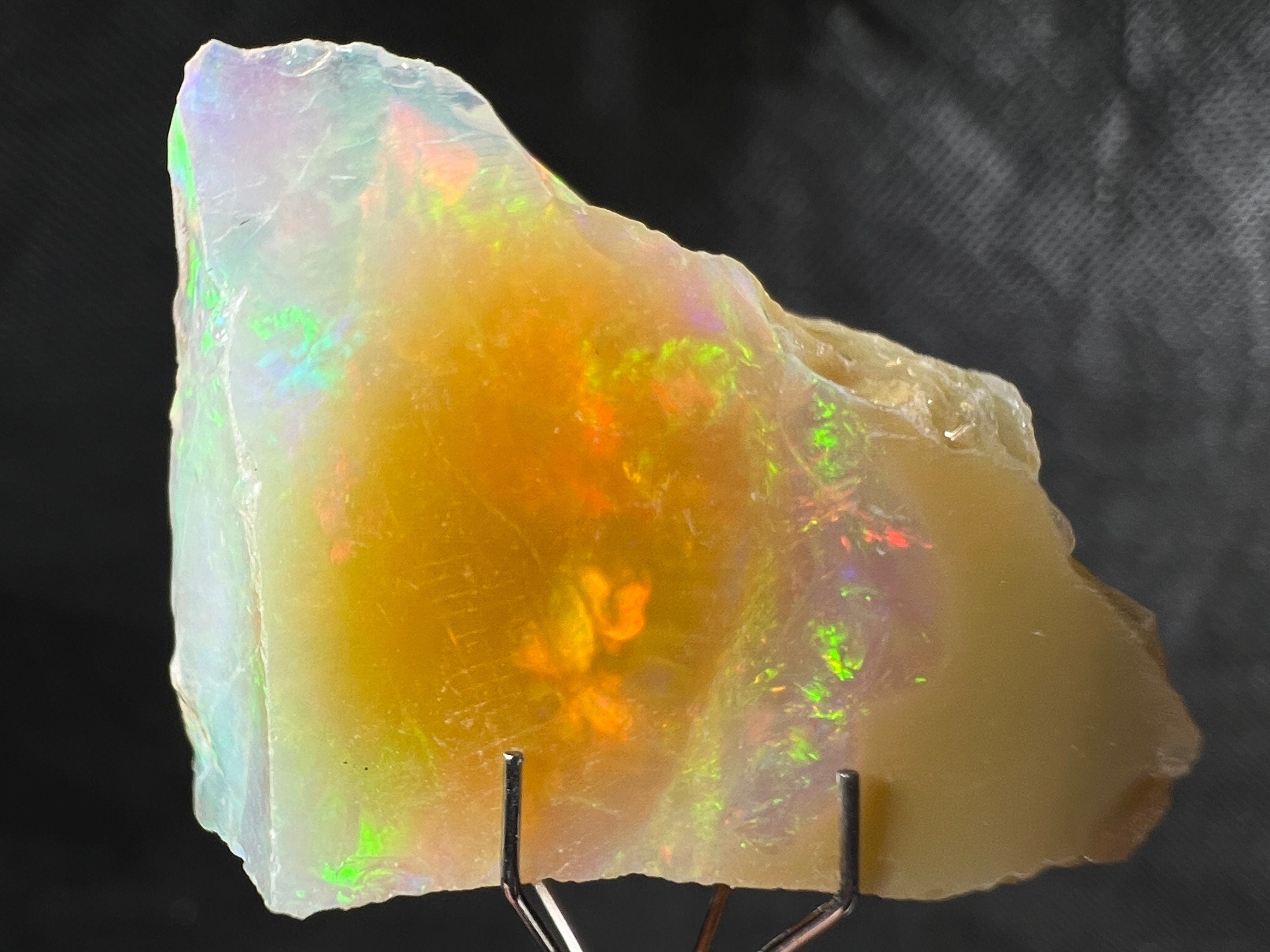Premium 4A+ Welo Opal Raw Crystal - Certified Cutting Grade Opal for Jewelry Making (50625) - Ideal for Rings, Necklaces & Handcrafted Gemstone Designs