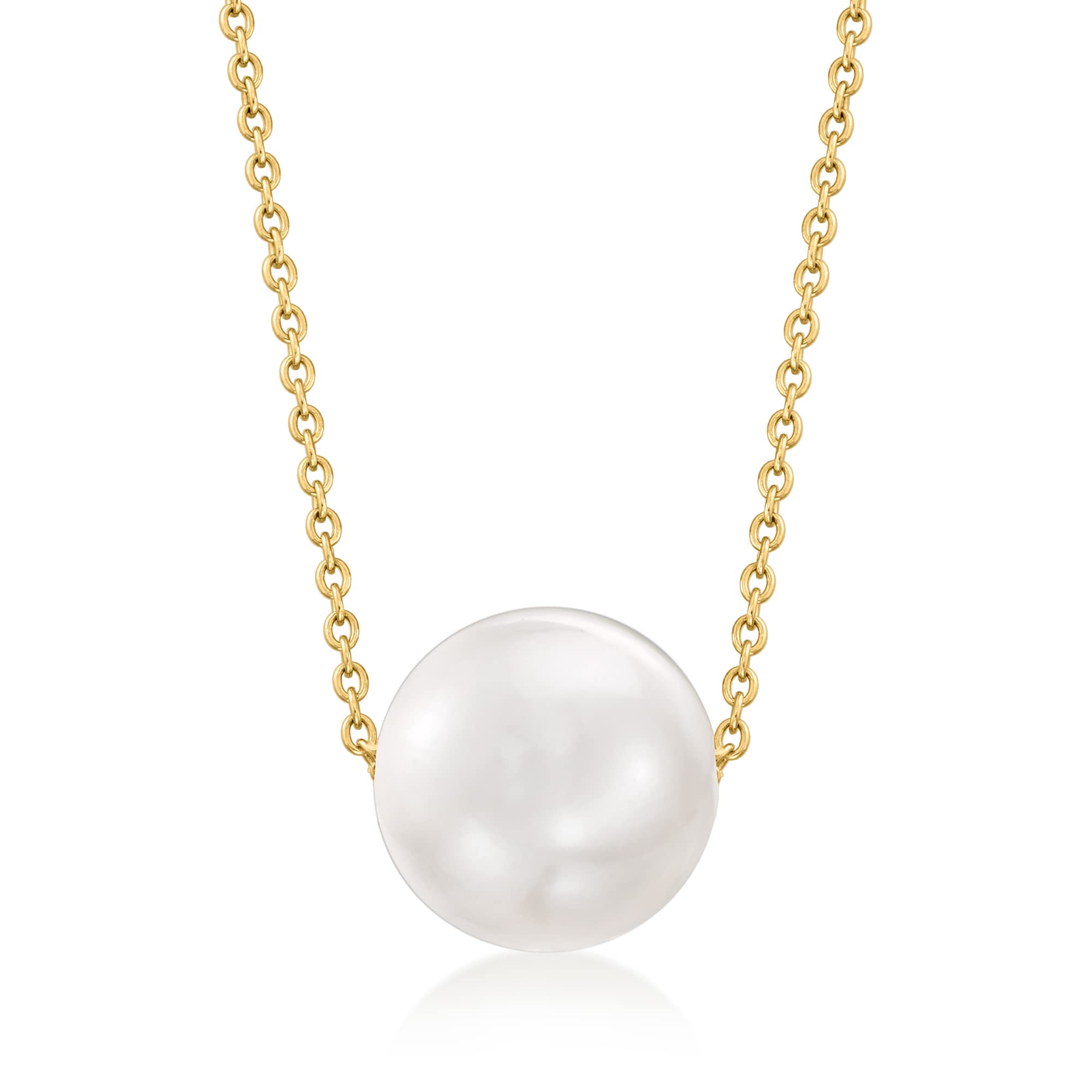 Ross-Simons Sterling Silver Shell Pearl Necklace – Elegant Jewelry for Women, Bridal, Wedding & Special Occasions
