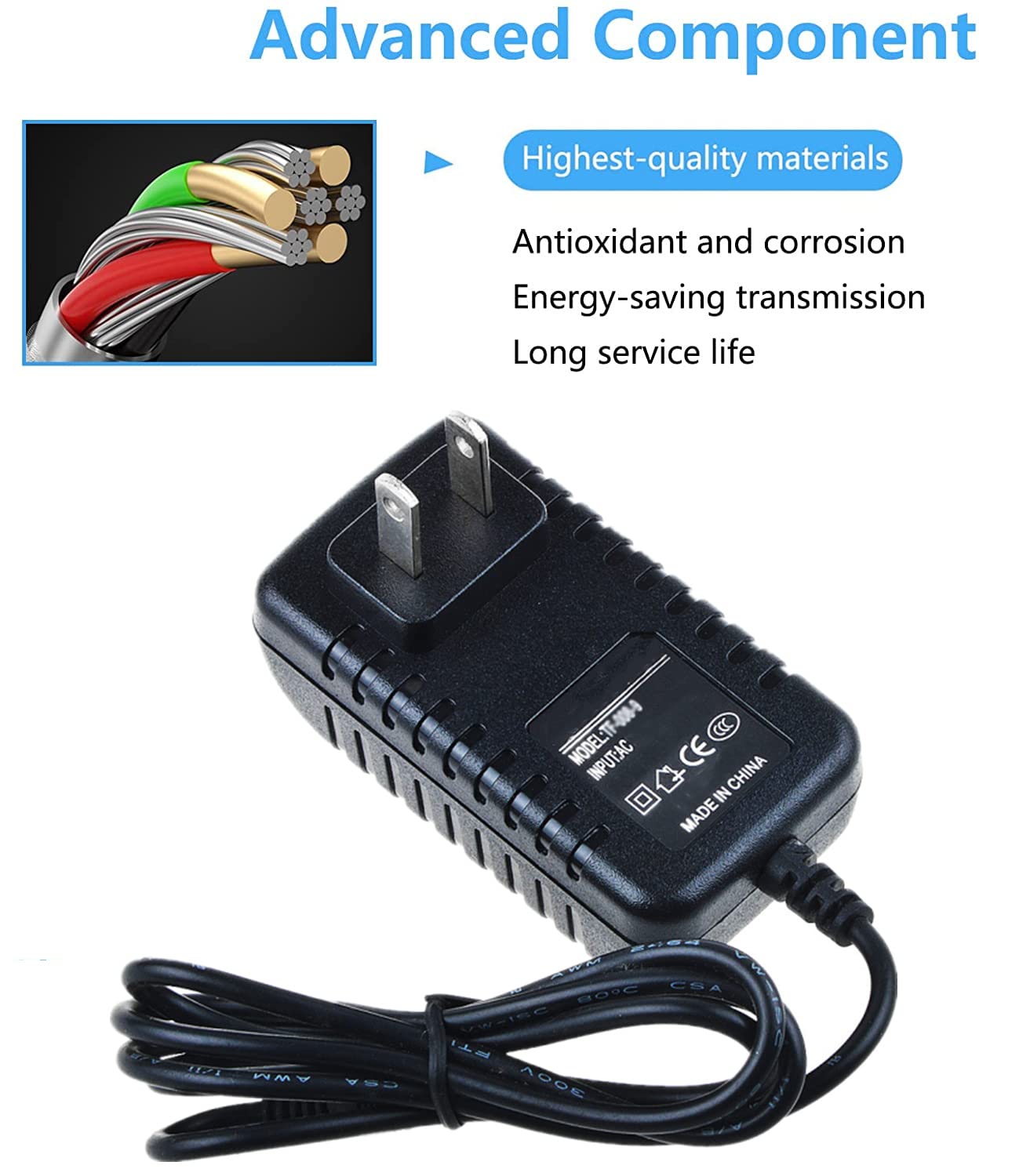 MAGNAVOX MPD102 MPD103 AC Adapter Power Supply Cord Charger - Replacement for Portable DVD Player - Perfect for Home, Car, and Travel Use