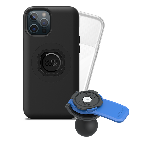 1 Ball Motorcycle Phone Mount Kit - Universal Adjustable Handlebar Holder for iPhone & Smartphones - Perfect for GPS Navigation & Hands-Free Riding